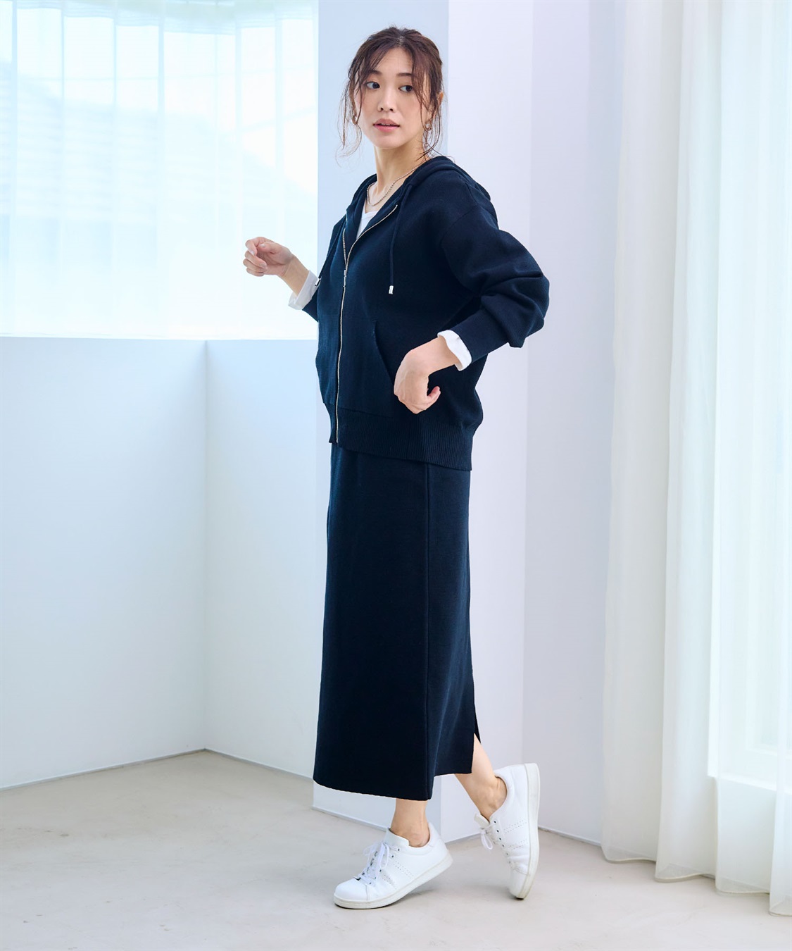 CROSS FUNCTION 《洗える》マシュマロミラノニットスカート●セットアップ可能●【CF/クロスファンクション】_sub_9