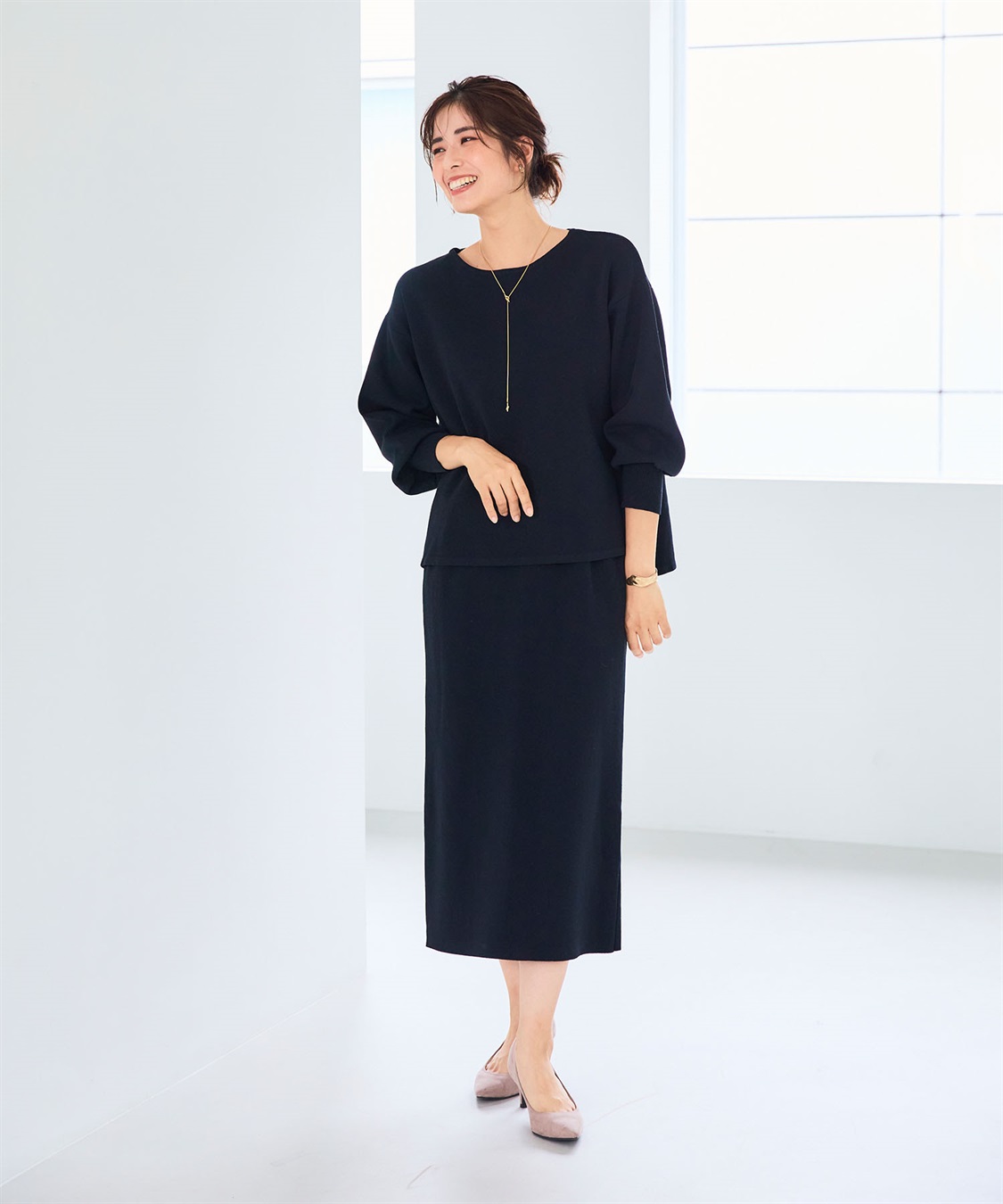 CROSS FUNCTION 《洗える》マシュマロミラノニットスカート●セットアップ可能●【CF/クロスファンクション】_sub_11