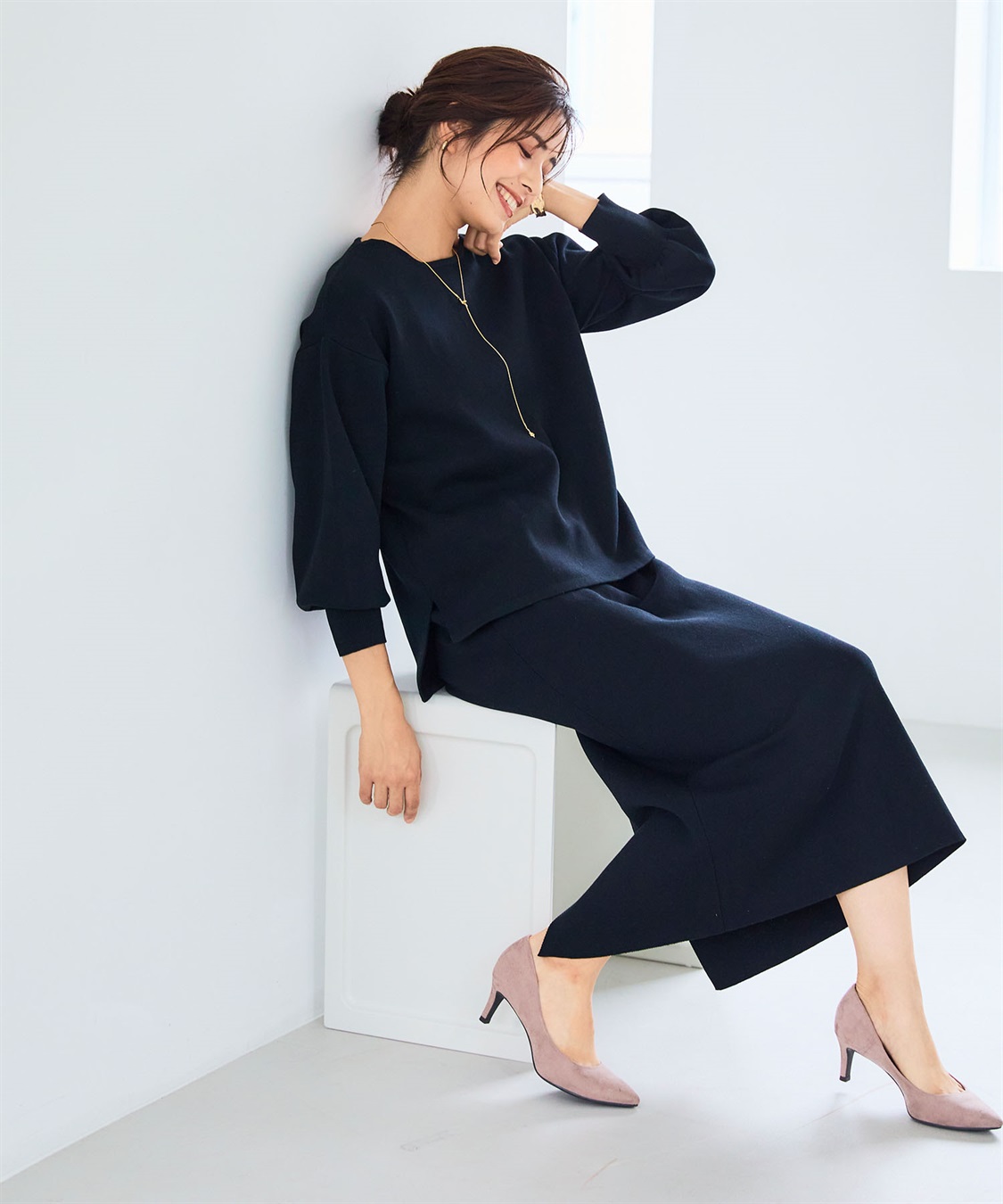 CROSS FUNCTION 《洗える》マシュマロミラノニットスカート●セットアップ可能●【CF/クロスファンクション】_sub_12