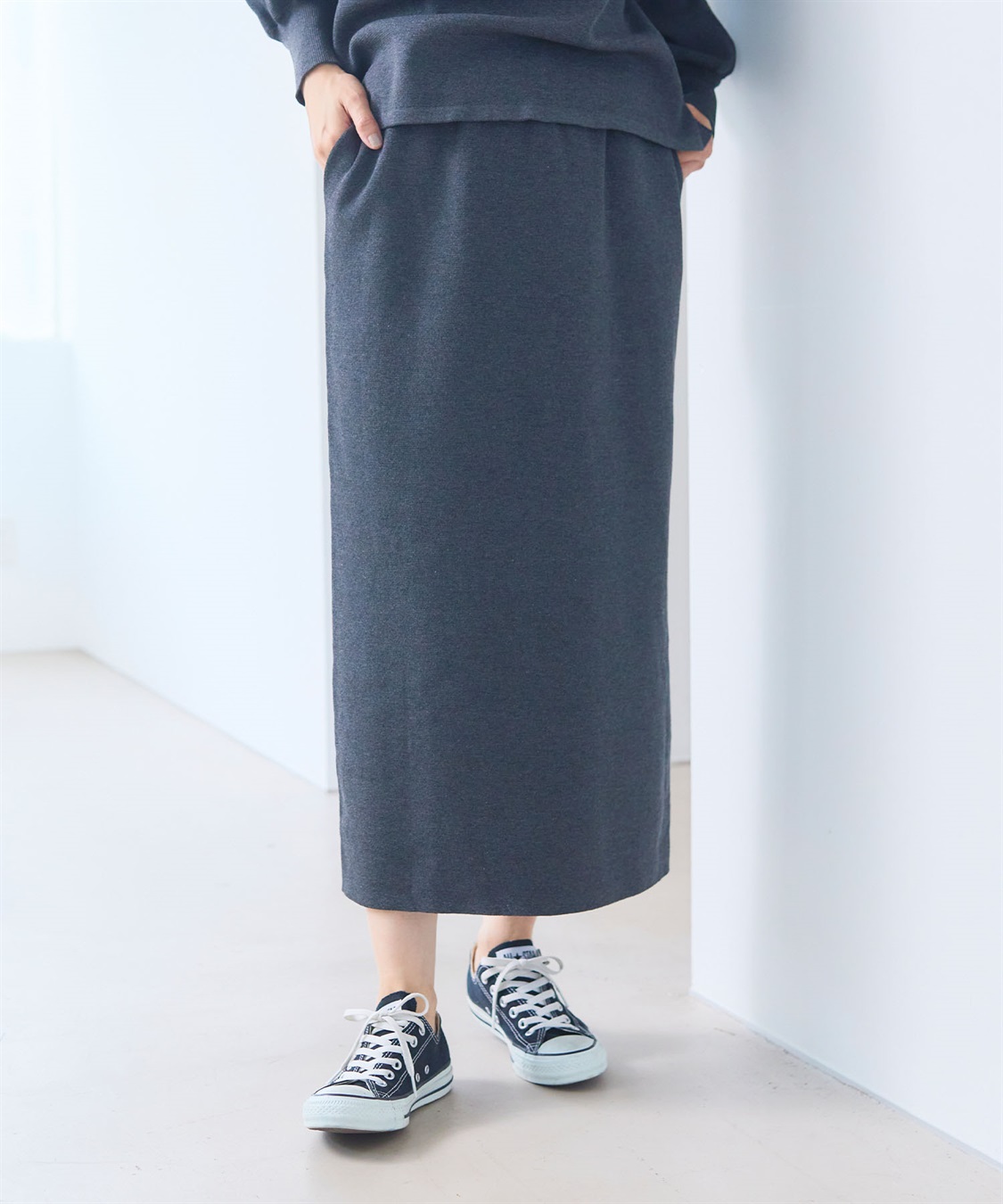 CROSS FUNCTION 《洗える》マシュマロミラノニットスカート●セットアップ可能●【CF/クロスファンクション】_sub_13