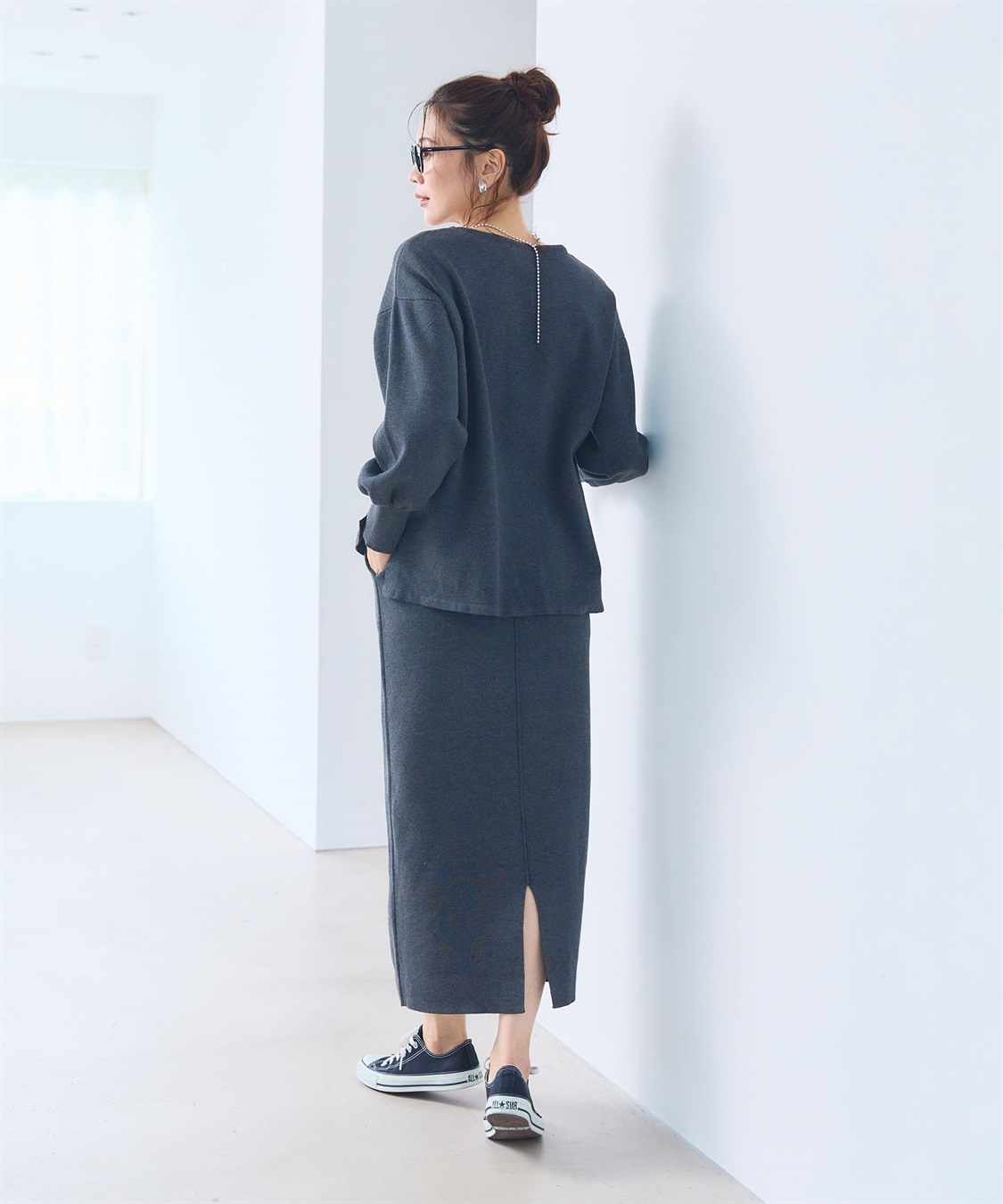 CROSS FUNCTION 《洗える》マシュマロミラノニットスカート●セットアップ可能●【CF/クロスファンクション】_sub_17