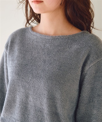 LAFUKU 【LAFUKU/ラフク】もこふわマシュマロ5分袖ルームウェアトップス《セットアップ対応/上下別売り》_subthumb_9