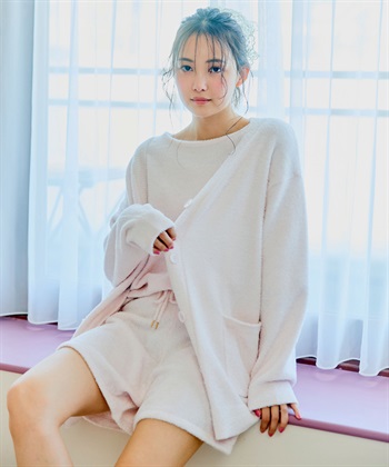 LAFUKU 【LAFUKU/ラフク】もこふわマシュマロルームウェアVネックカーディガン《セットアップ対応/上下別売り》_subthumb_16