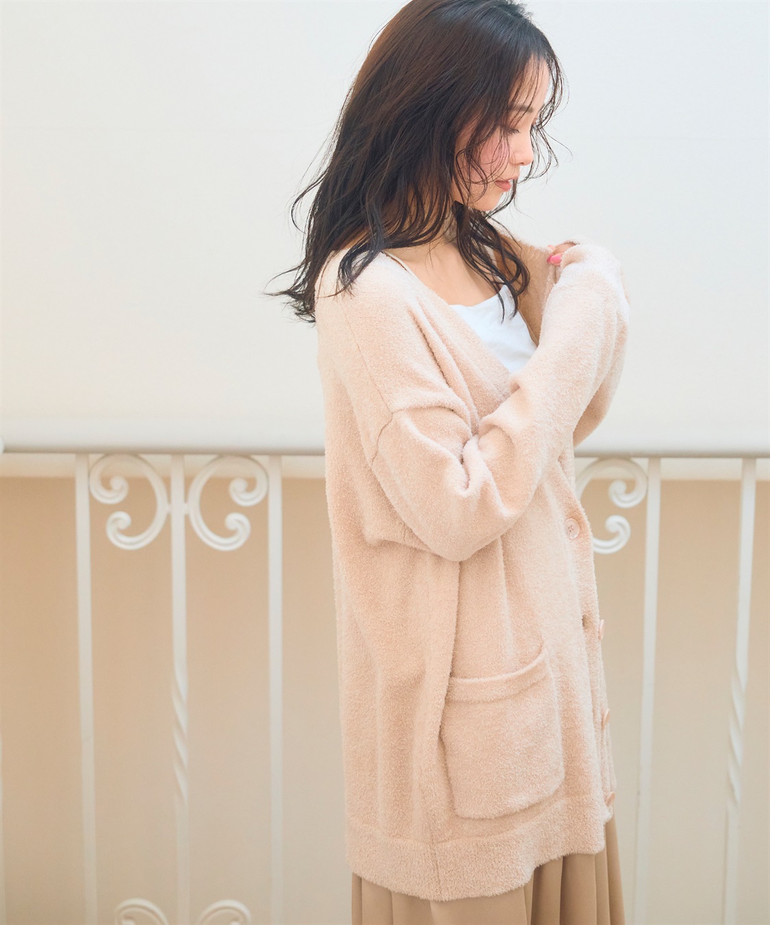 LAFUKU 【LAFUKU/ラフク】もこふわマシュマロルームウェアVネックカーディガン《セットアップ対応/上下別売り》_sub_21