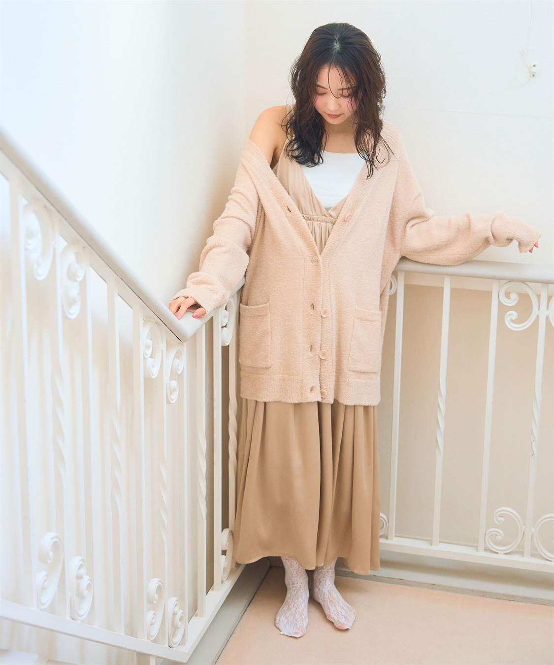 LAFUKU 【LAFUKU/ラフク】もこふわマシュマロルームウェアVネックカーディガン《セットアップ対応/上下別売り》_sub_23