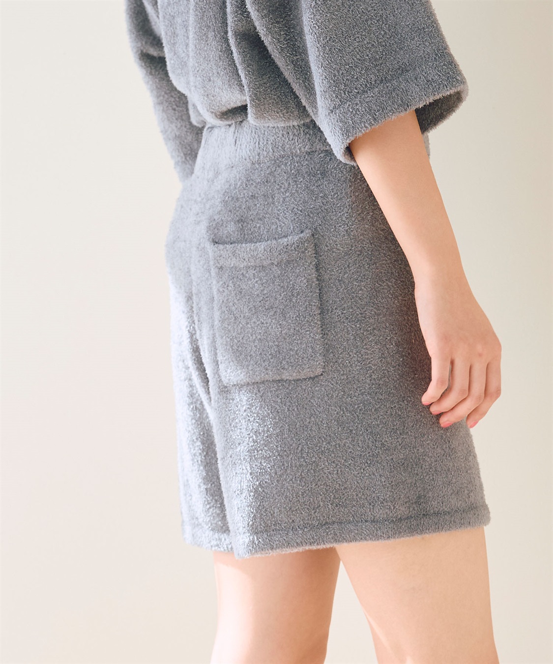 LAFUKU 【LAFUKU/ラフク】もこふわマシュマロルームウェアハーフパンツ《セットアップ対応/上下別売り》_sub_8