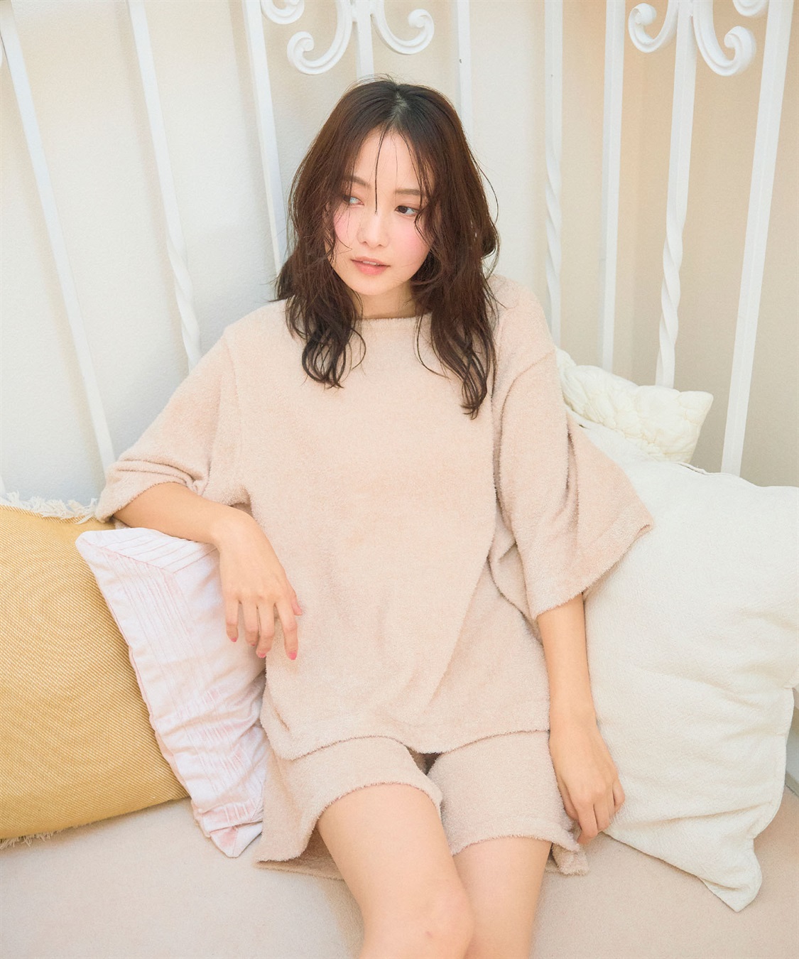 LAFUKU 【LAFUKU/ラフク】もこふわマシュマロルームウェアハーフパンツ《セットアップ対応/上下別売り》_sub_20