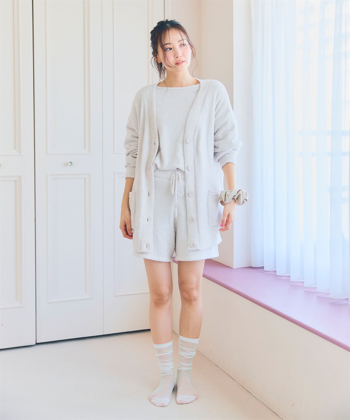 LAFUKU 【LAFUKU/ラフク】もこふわマシュマロルームウェアハーフパンツ《セットアップ対応/上下別売り》_sub_26