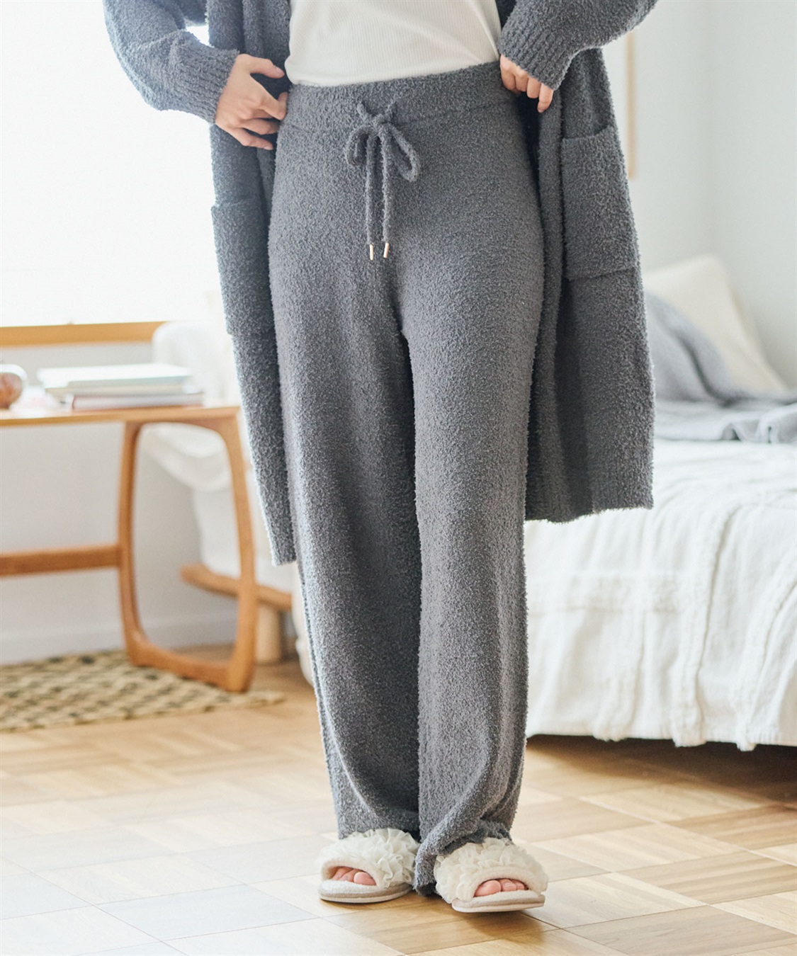 Life Style by cross marche 【LAFUKU/ラフク】もちふわマシュマロニットロングパンツ/ルームウェア（上下別売り）_sub_3