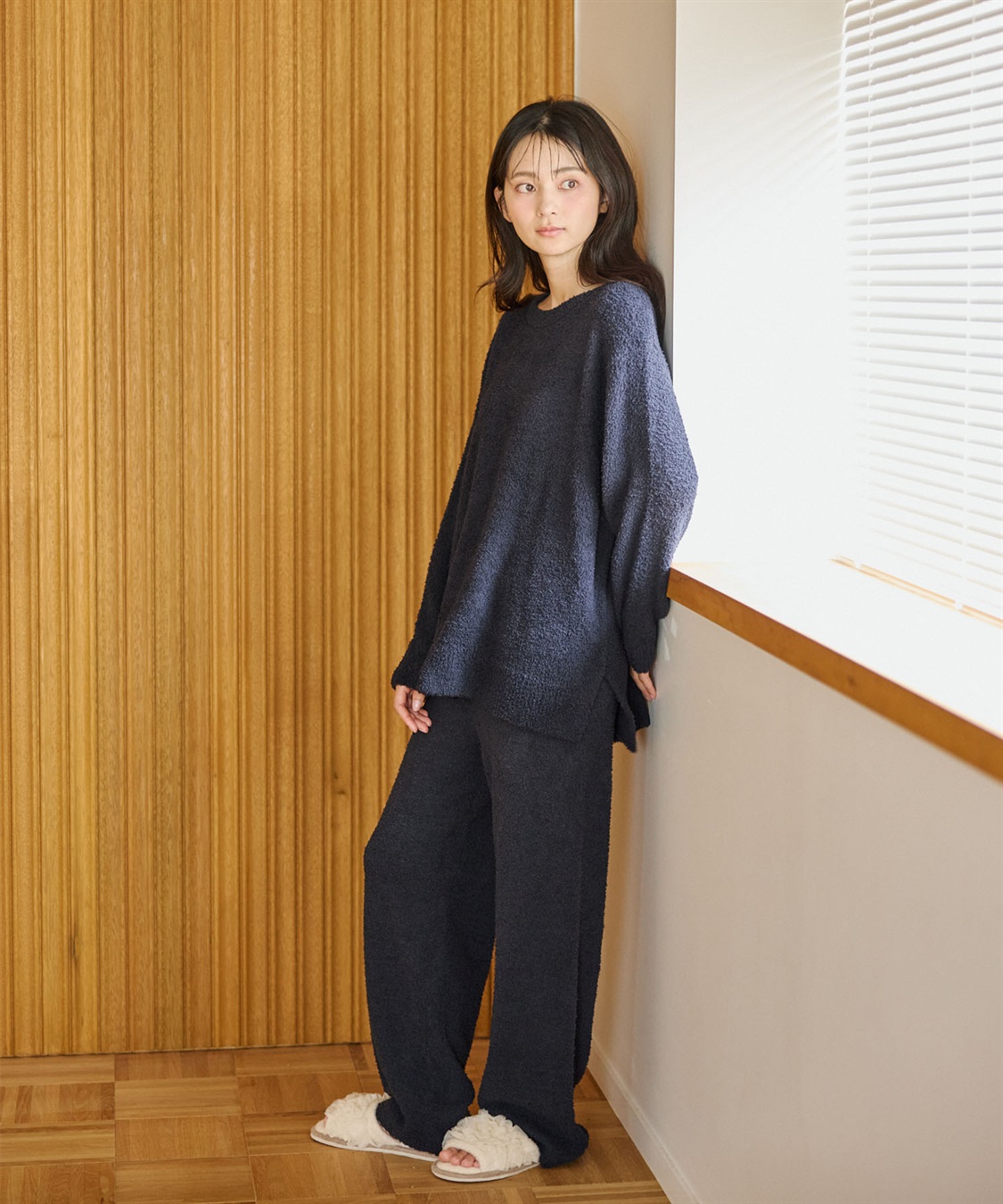 Life Style by cross marche 【LAFUKU/ラフク】もちふわマシュマロニットロングパンツ/ルームウェア（上下別売り）_sub_7