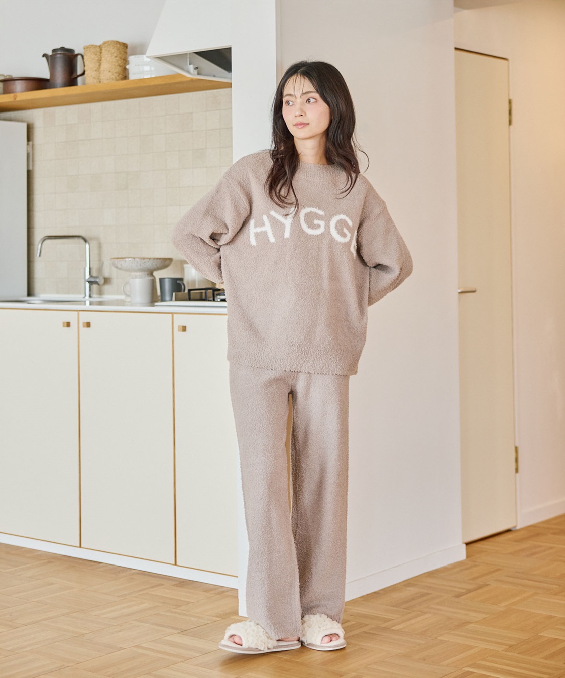 Life Style by cross marche 【LAFUKU/ラフク】もちふわマシュマロニットロングパンツ/ルームウェア（上下別売り）_sub_10