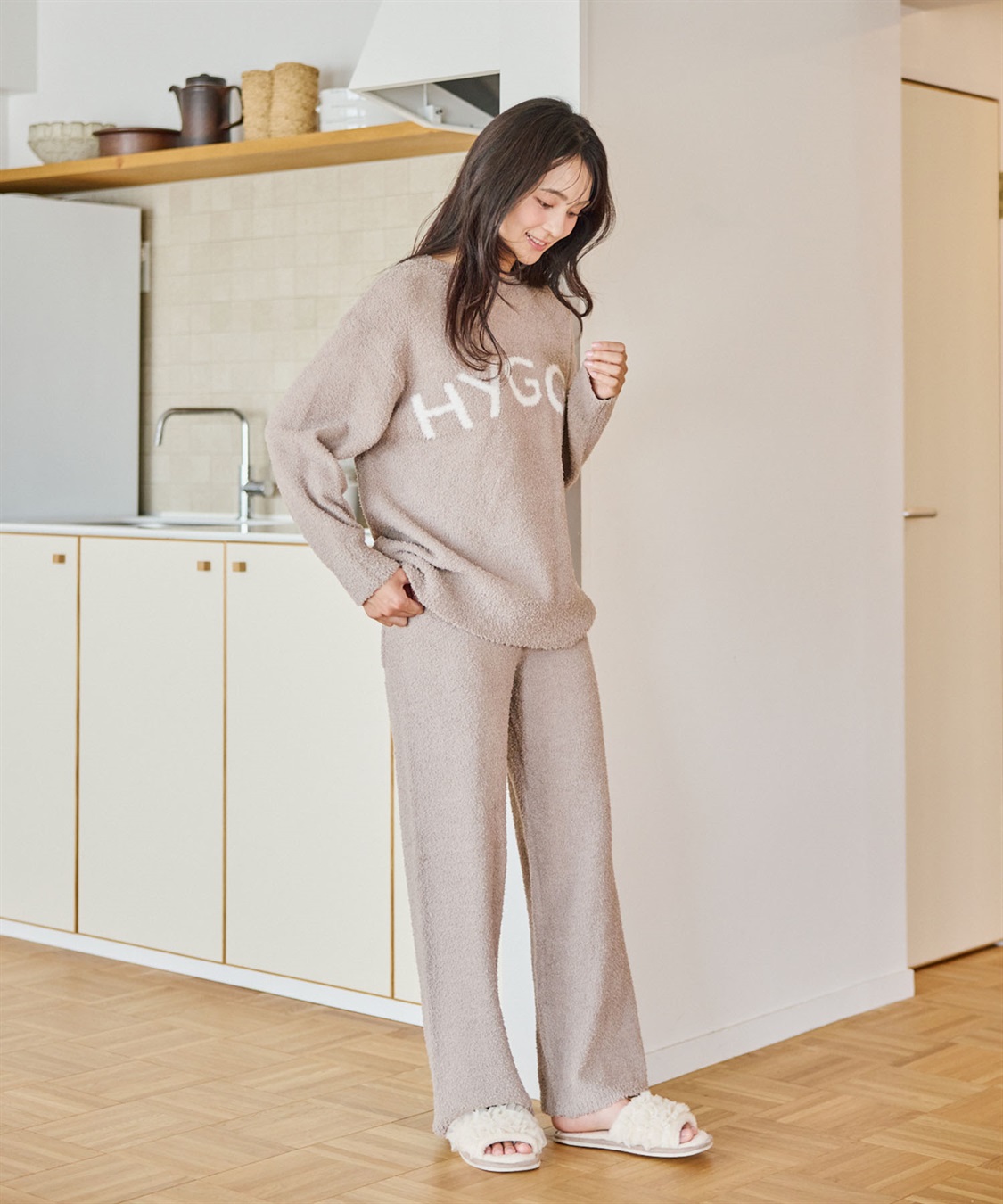 Life Style by cross marche 【LAFUKU/ラフク】もちふわマシュマロニットロングパンツ/ルームウェア（上下別売り）_sub_11