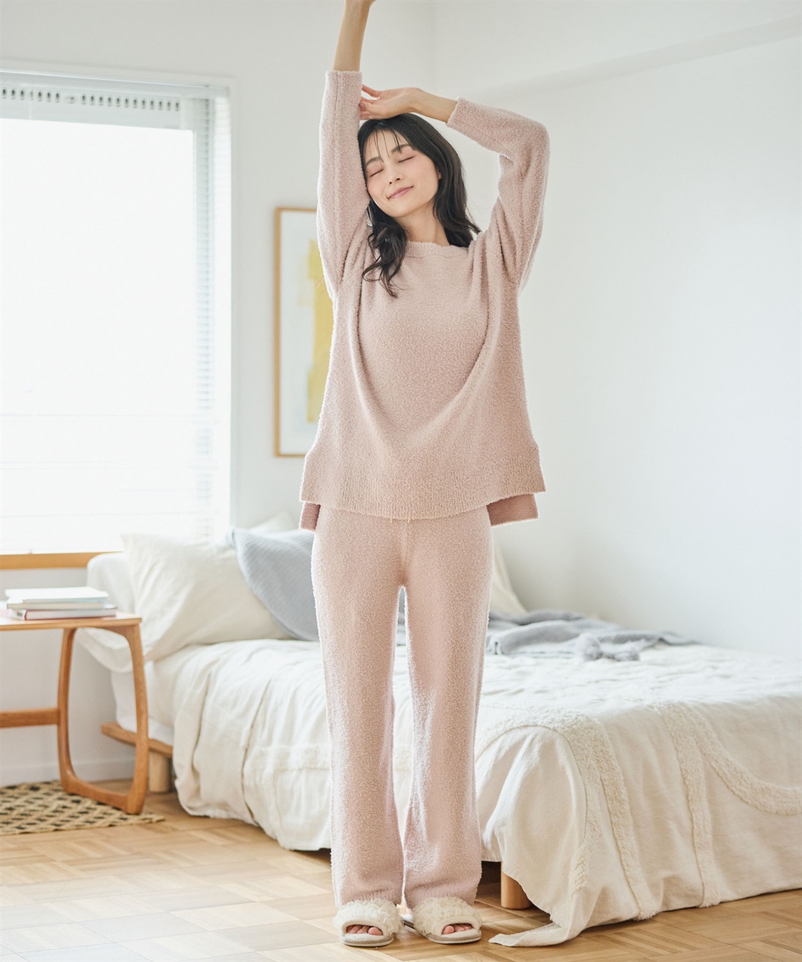 Life Style by cross marche 【LAFUKU/ラフク】もちふわマシュマロニットロングパンツ/ルームウェア（上下別売り）_sub_16