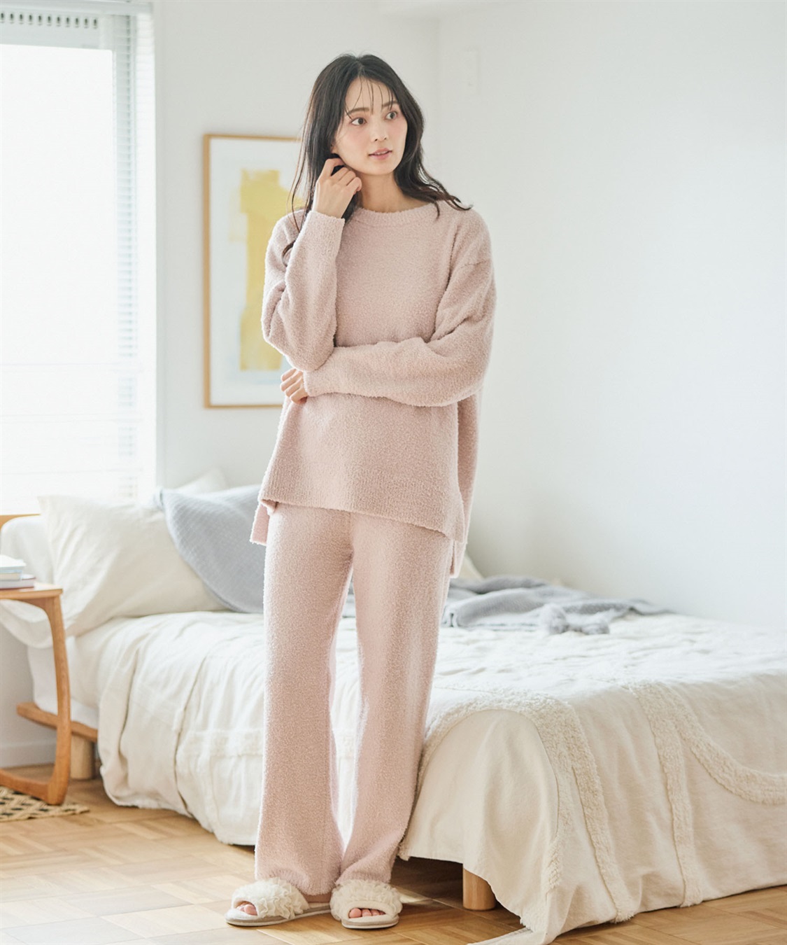 Life Style by cross marche 【LAFUKU/ラフク】もちふわマシュマロニットロングパンツ/ルームウェア（上下別売り）_sub_17