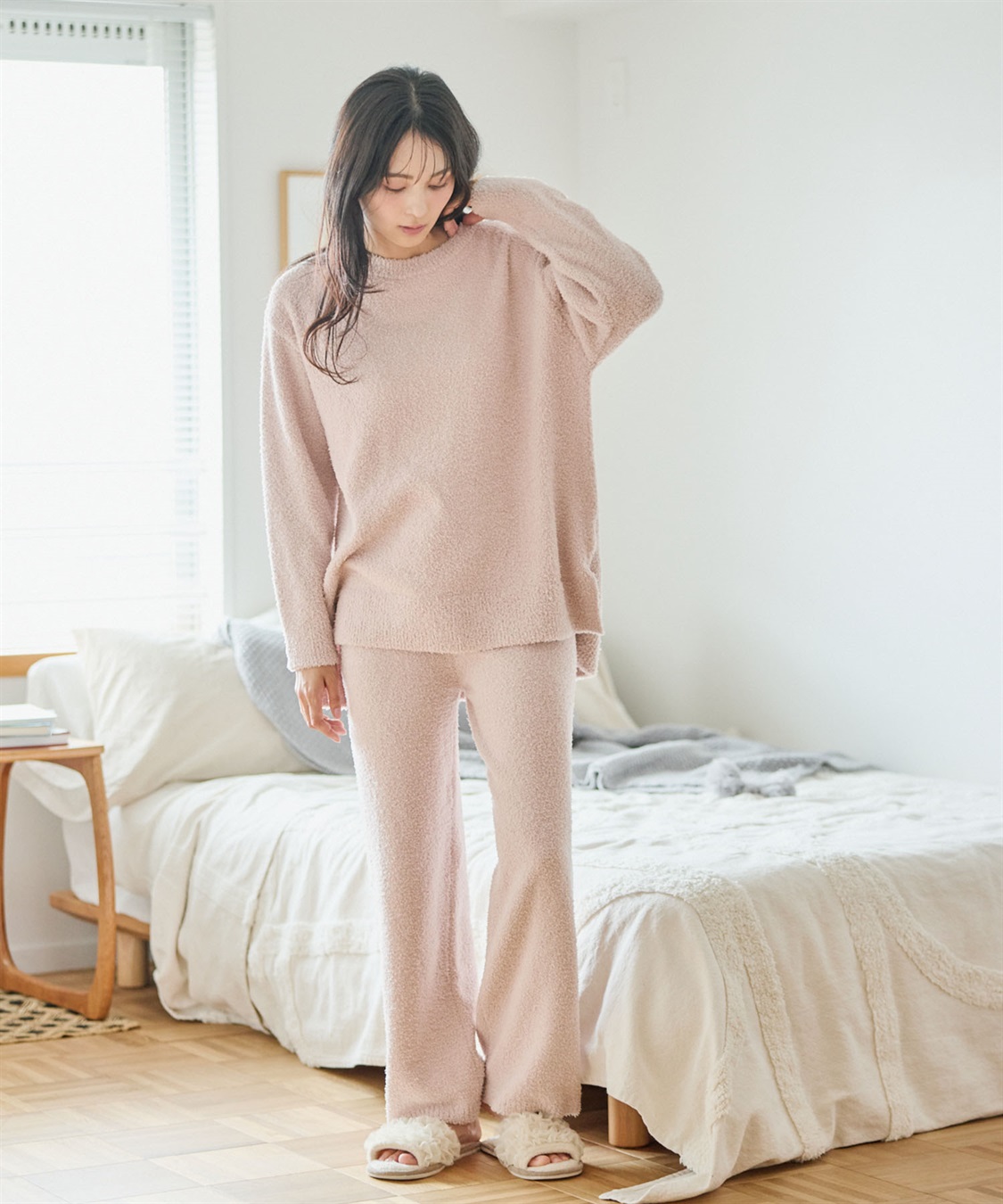 Life Style by cross marche 【LAFUKU/ラフク】もちふわマシュマロニットロングパンツ/ルームウェア（上下別売り）_sub_18