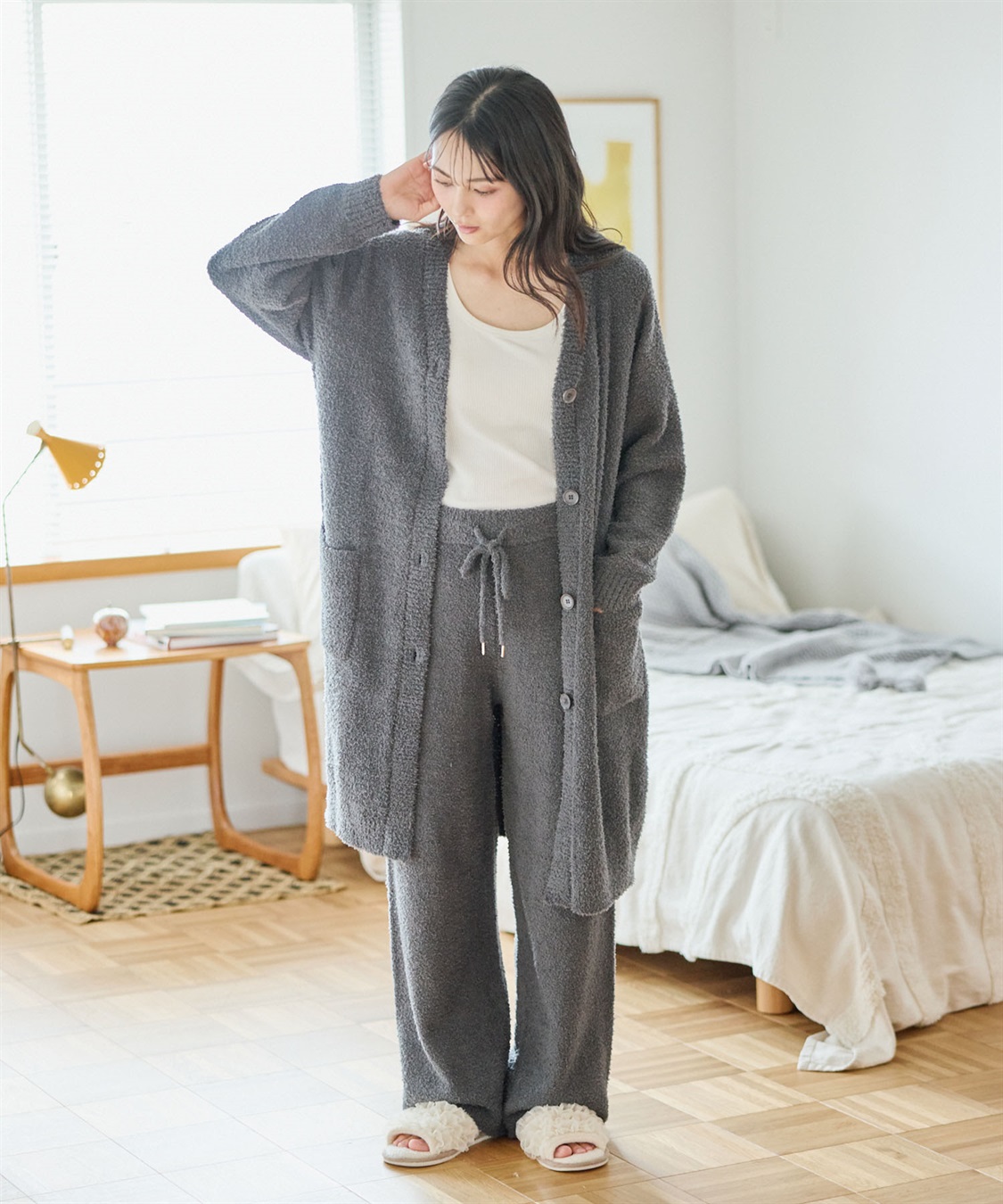 Life Style by cross marche 【LAFUKU/ラフク】もちふわマシュマロニットロングパンツ/ルームウェア（上下別売り）_sub_19