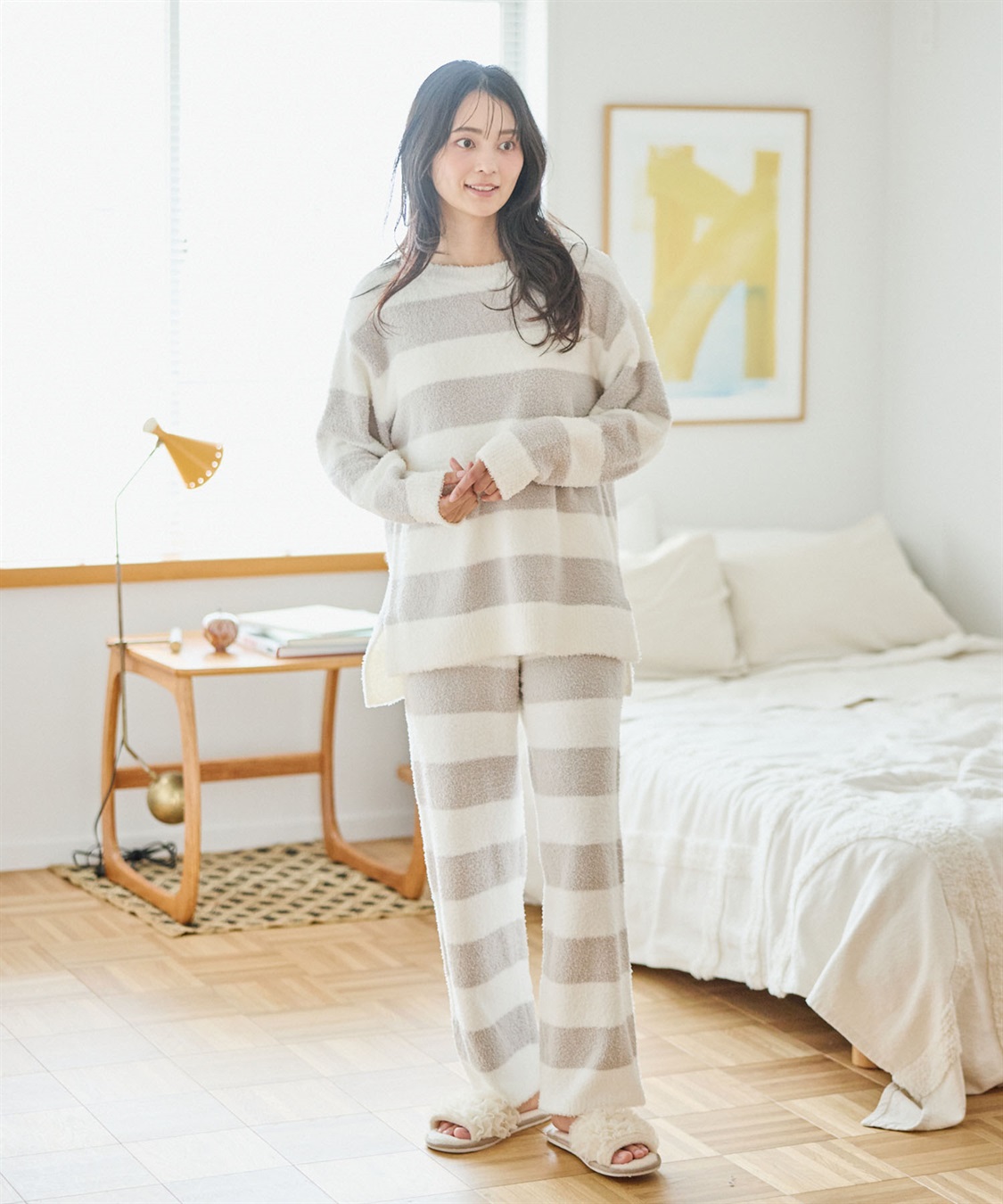 Life Style by cross marche 【LAFUKU/ラフク】もちふわマシュマロニットロングパンツ/ルームウェア（上下別売り）_sub_25