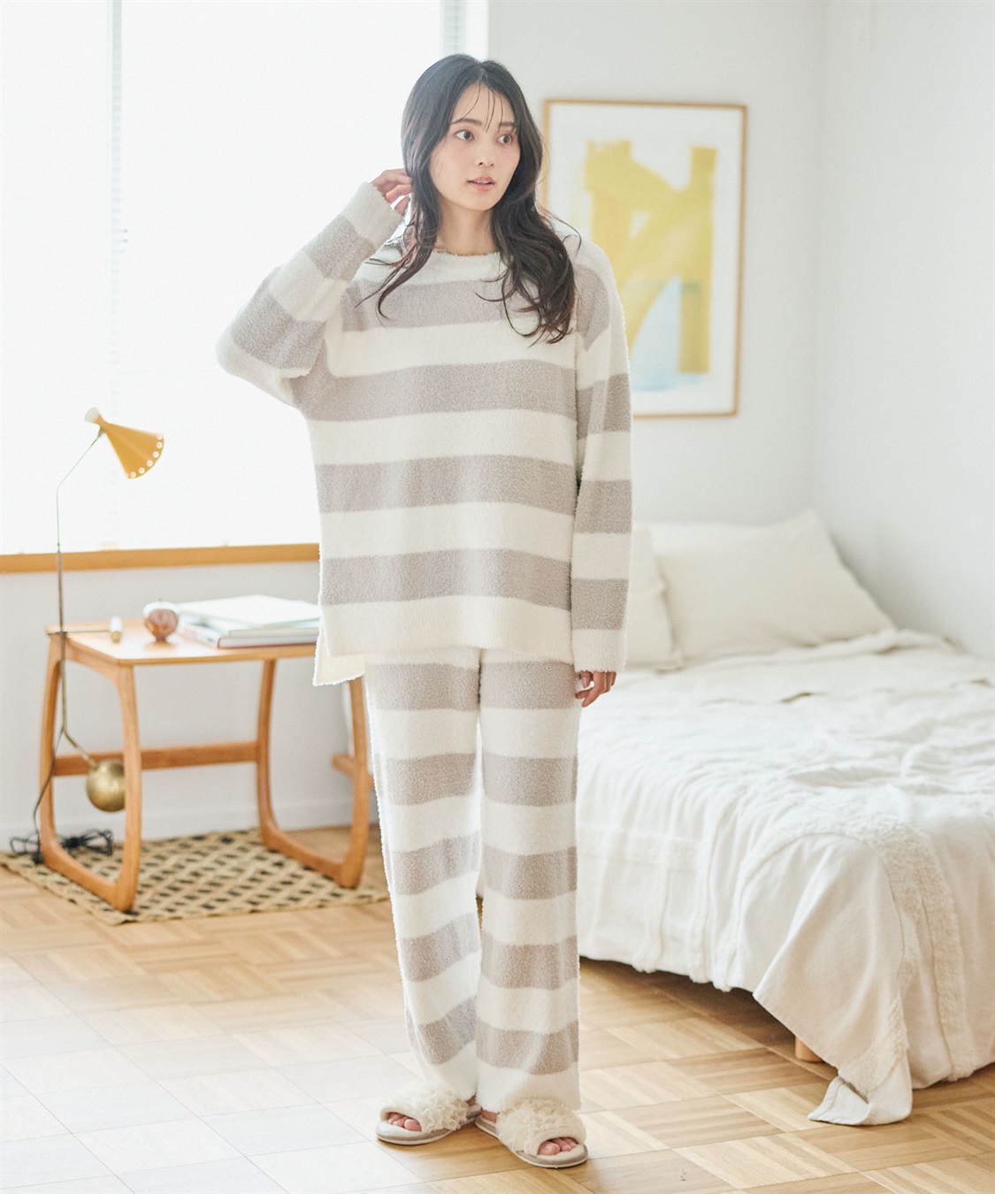Life Style by cross marche 【LAFUKU/ラフク】もちふわマシュマロニットロングパンツ/ルームウェア（上下別売り）_sub_26
