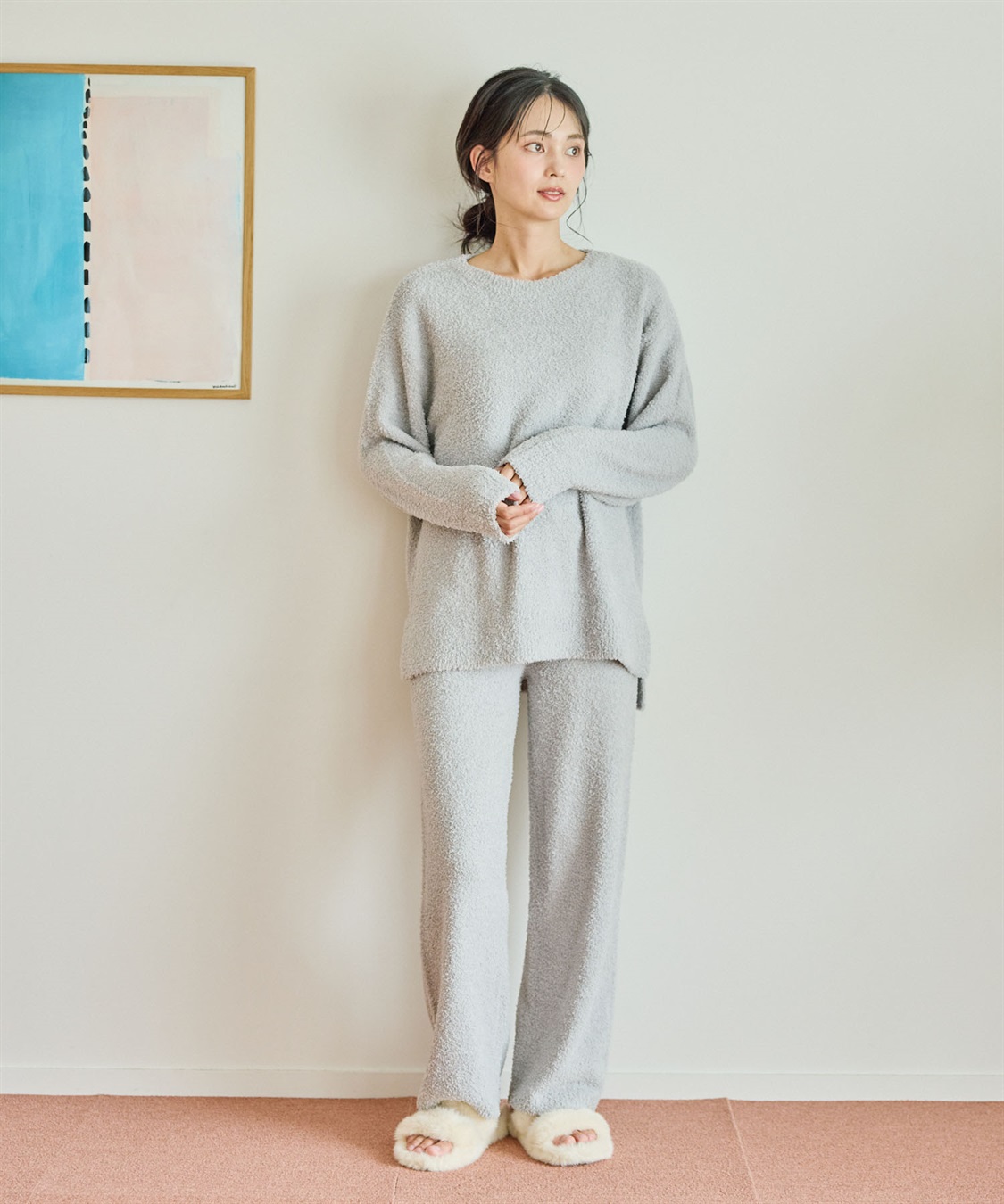 Life Style by cross marche 【LAFUKU/ラフク】もちふわマシュマロニットロングパンツ/ルームウェア（上下別売り）_sub_27