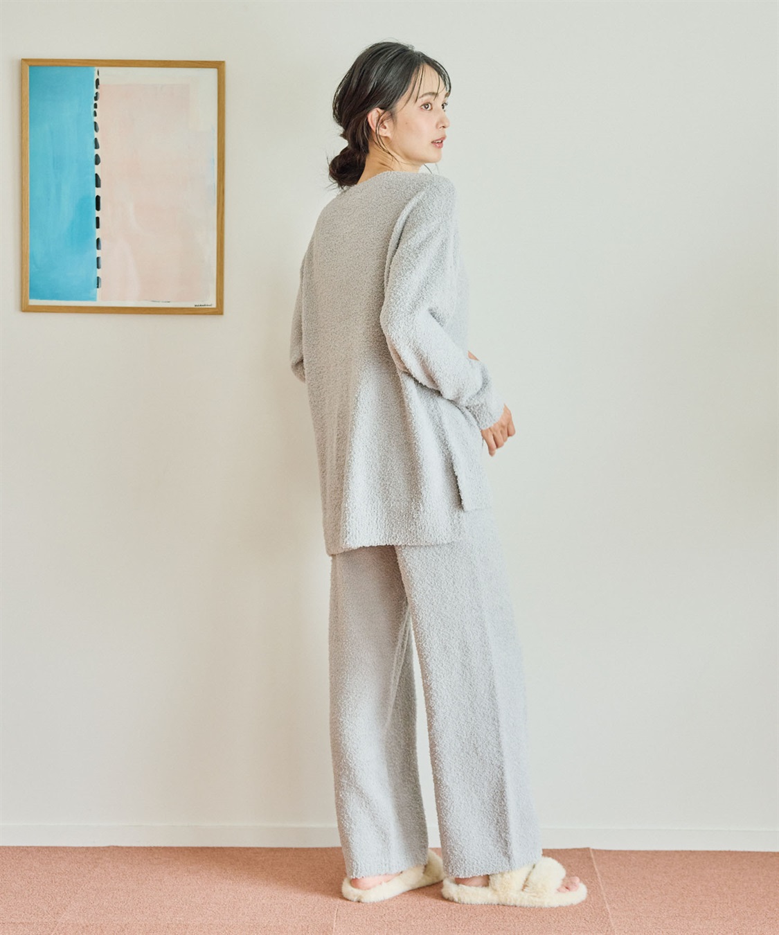 Life Style by cross marche 【LAFUKU/ラフク】もちふわマシュマロニットロングパンツ/ルームウェア（上下別売り）_sub_28