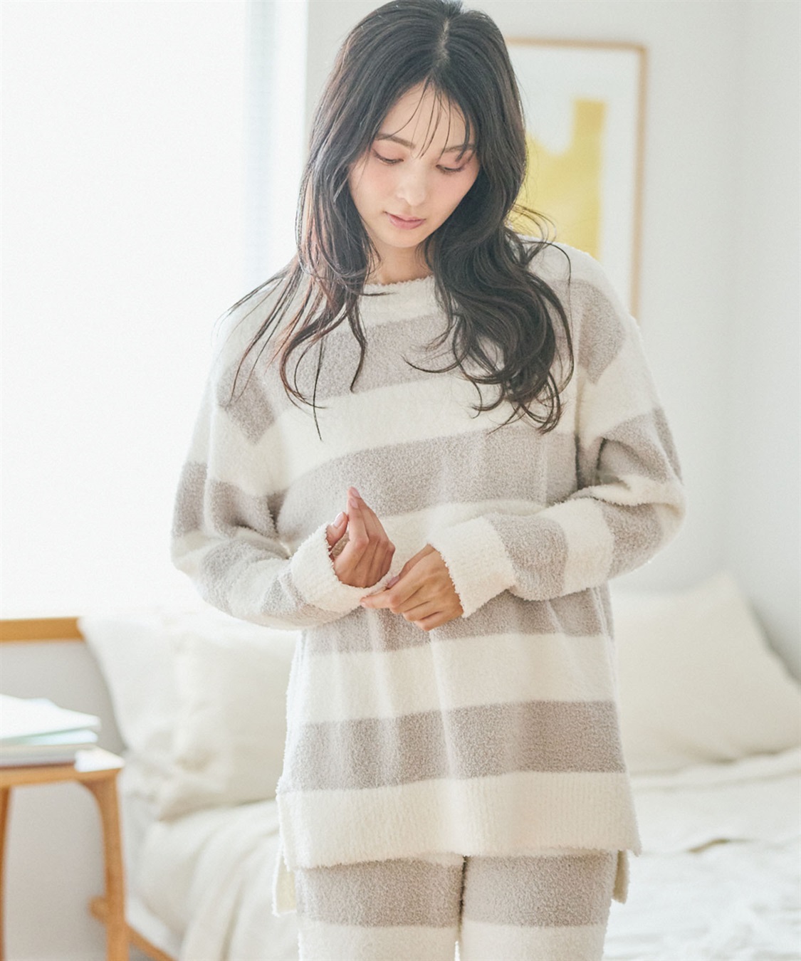 Life Style by cross marche 【LAFUKU/ラフク】もちふわマシュマロニットトップス/ルームウェア（上下別売り）_sub_8