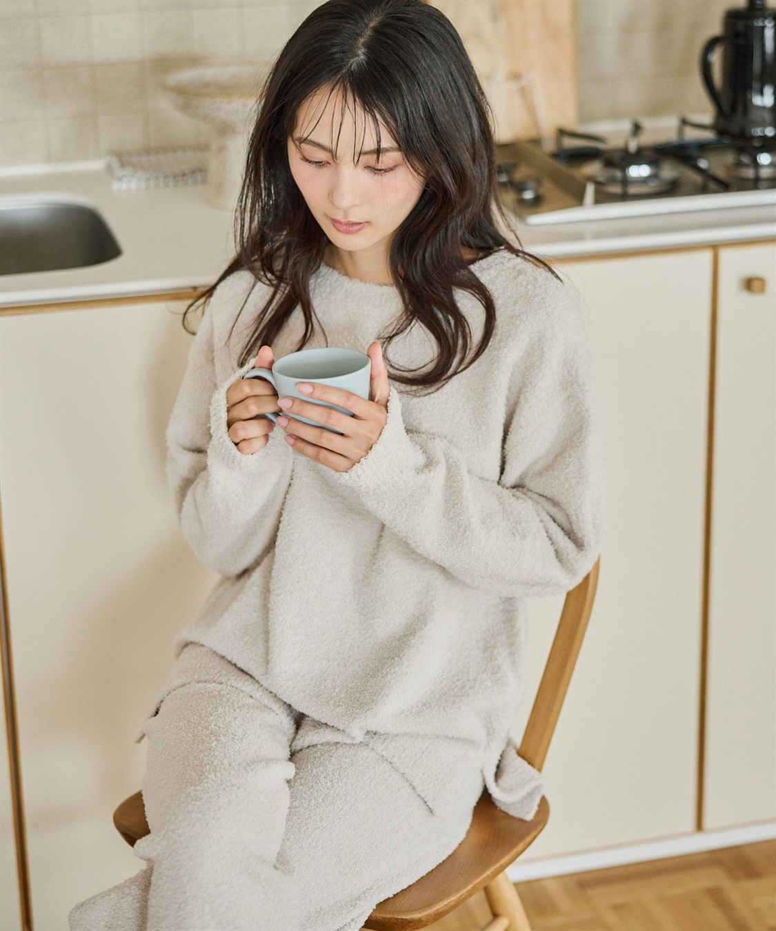 Life Style by cross marche 【LAFUKU/ラフク】もちふわマシュマロニットトップス/ルームウェア（上下別売り）_sub_10