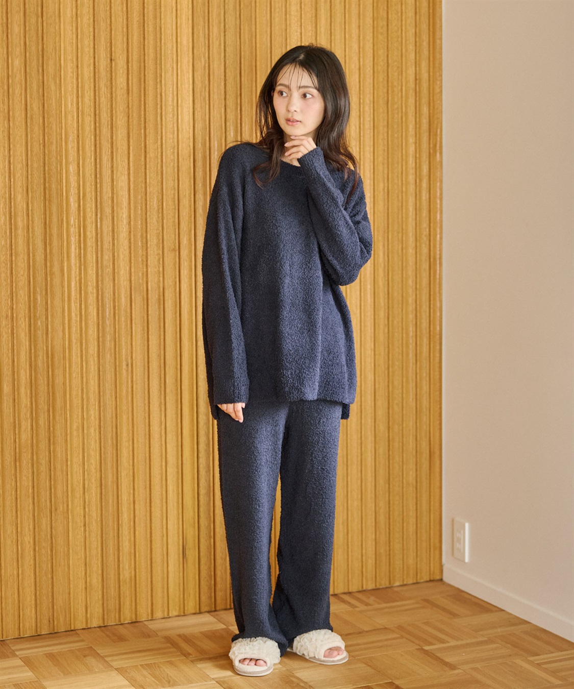 Life Style by cross marche 【LAFUKU/ラフク】もちふわマシュマロニットトップス/ルームウェア（上下別売り）_sub_12