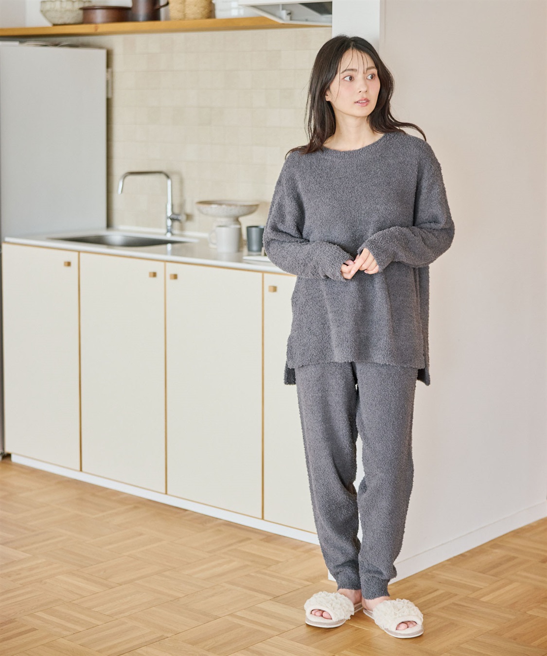 Life Style by cross marche 【LAFUKU/ラフク】もちふわマシュマロニットトップス/ルームウェア（上下別売り）_sub_23