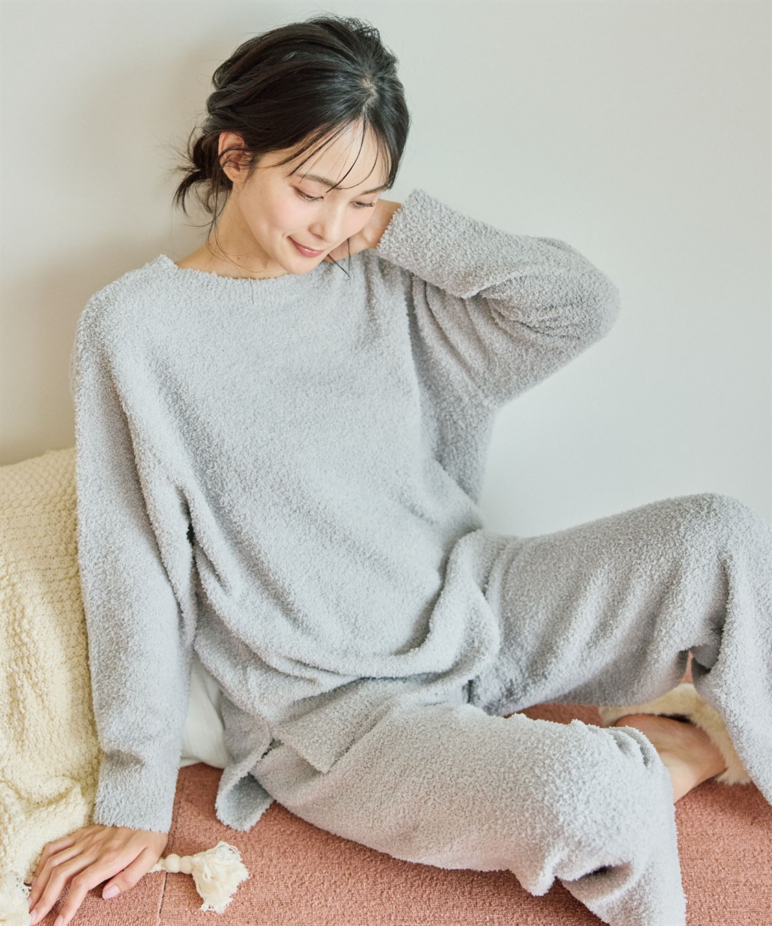 Life Style by cross marche 【LAFUKU/ラフク】もちふわマシュマロニットトップス/ルームウェア（上下別売り）_sub_27