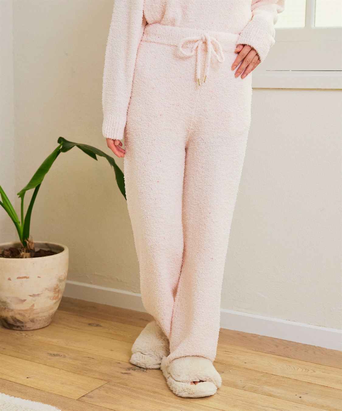 LAFUKU 【LAFUKU/ラフク】マシュマロニットもちふわネップニットロングパンツ/ルームウェア（上下別売り）_sub_3