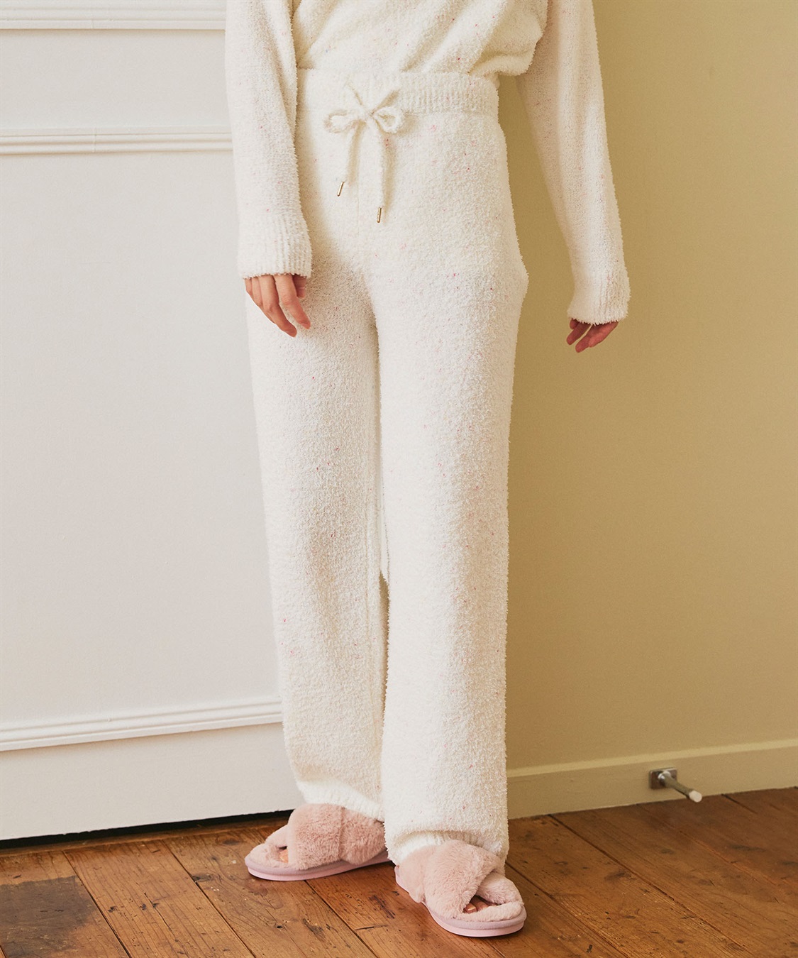 LAFUKU 【LAFUKU/ラフク】マシュマロニットもちふわネップニットロングパンツ/ルームウェア（上下別売り）_sub_11