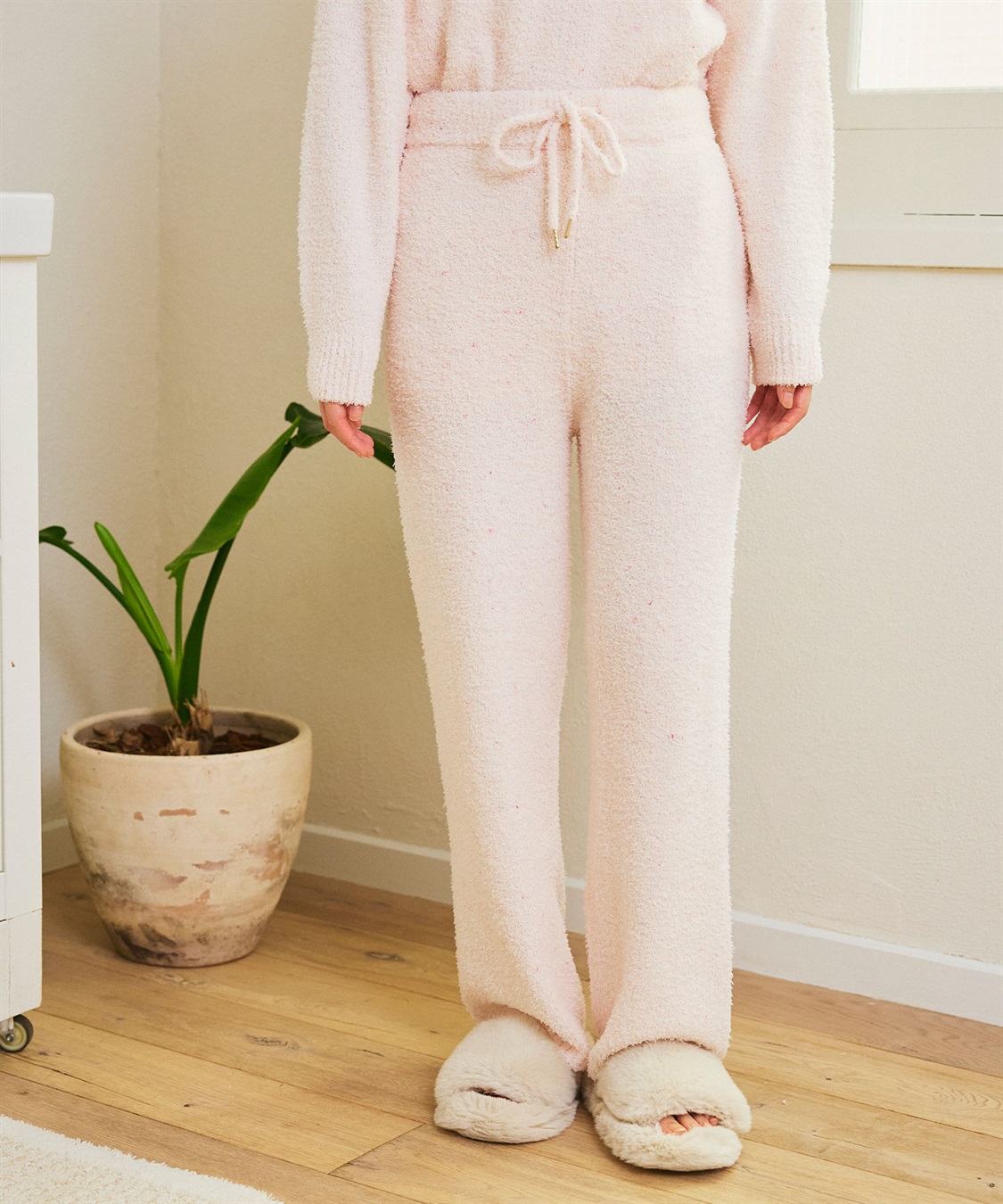 LAFUKU 【LAFUKU/ラフク】マシュマロニットもちふわネップニットロングパンツ/ルームウェア（上下別売り）_sub_14