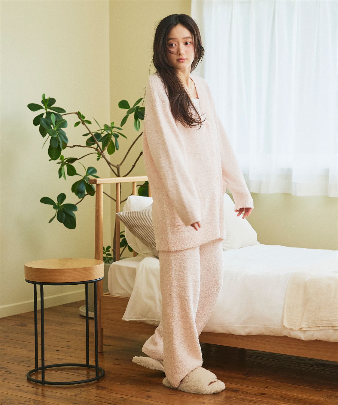 LAFUKU 【LAFUKU/ラフク】マシュマロニットもちふわネップニットロングパンツ/ルームウェア（上下別売り）_sub_27