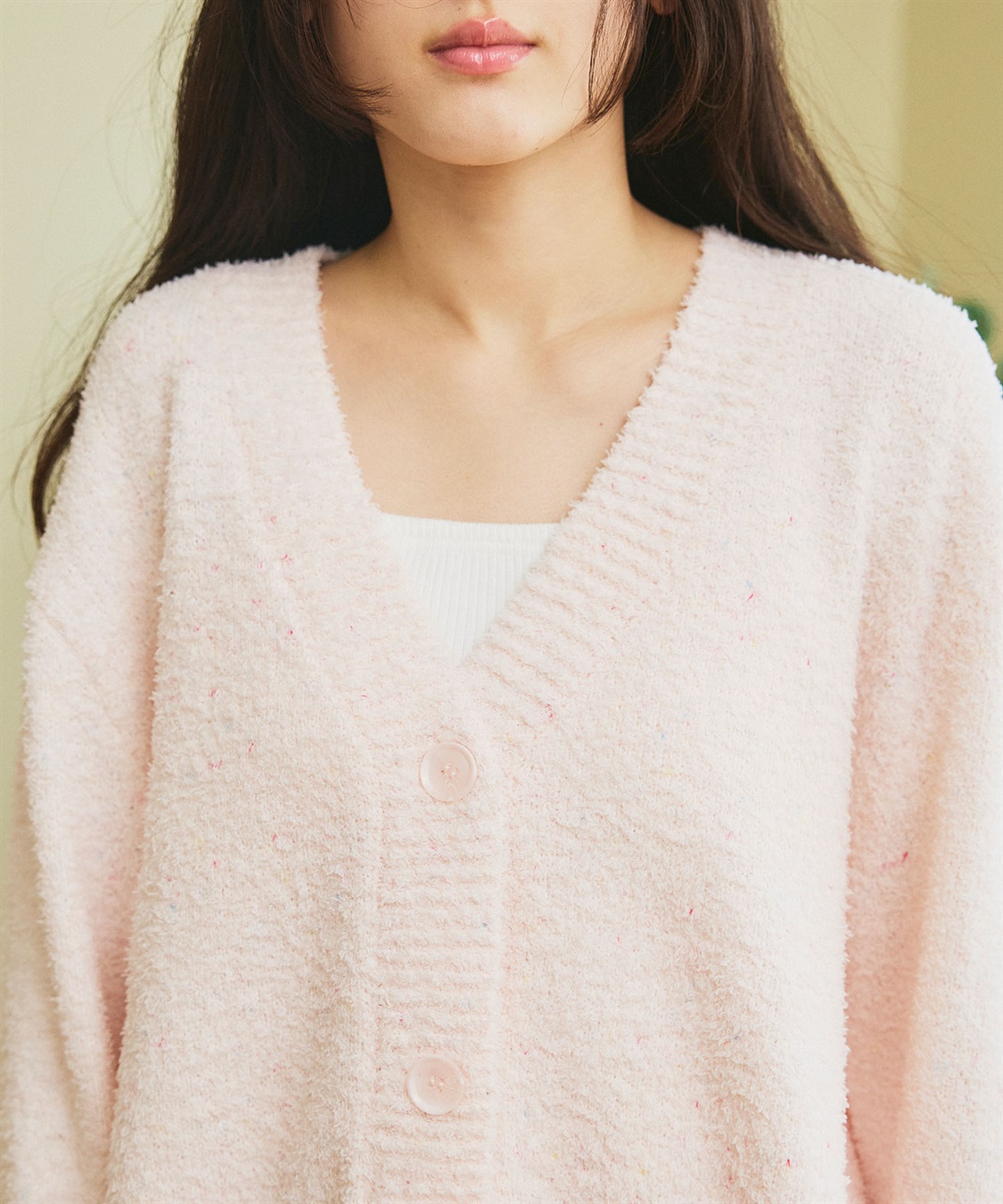 LAFUKU 【LAFUKU/ラフク】マシュマロニットもちふわネップニットＶネックカーディガン/ルームウェア（上下別売り）_sub_16