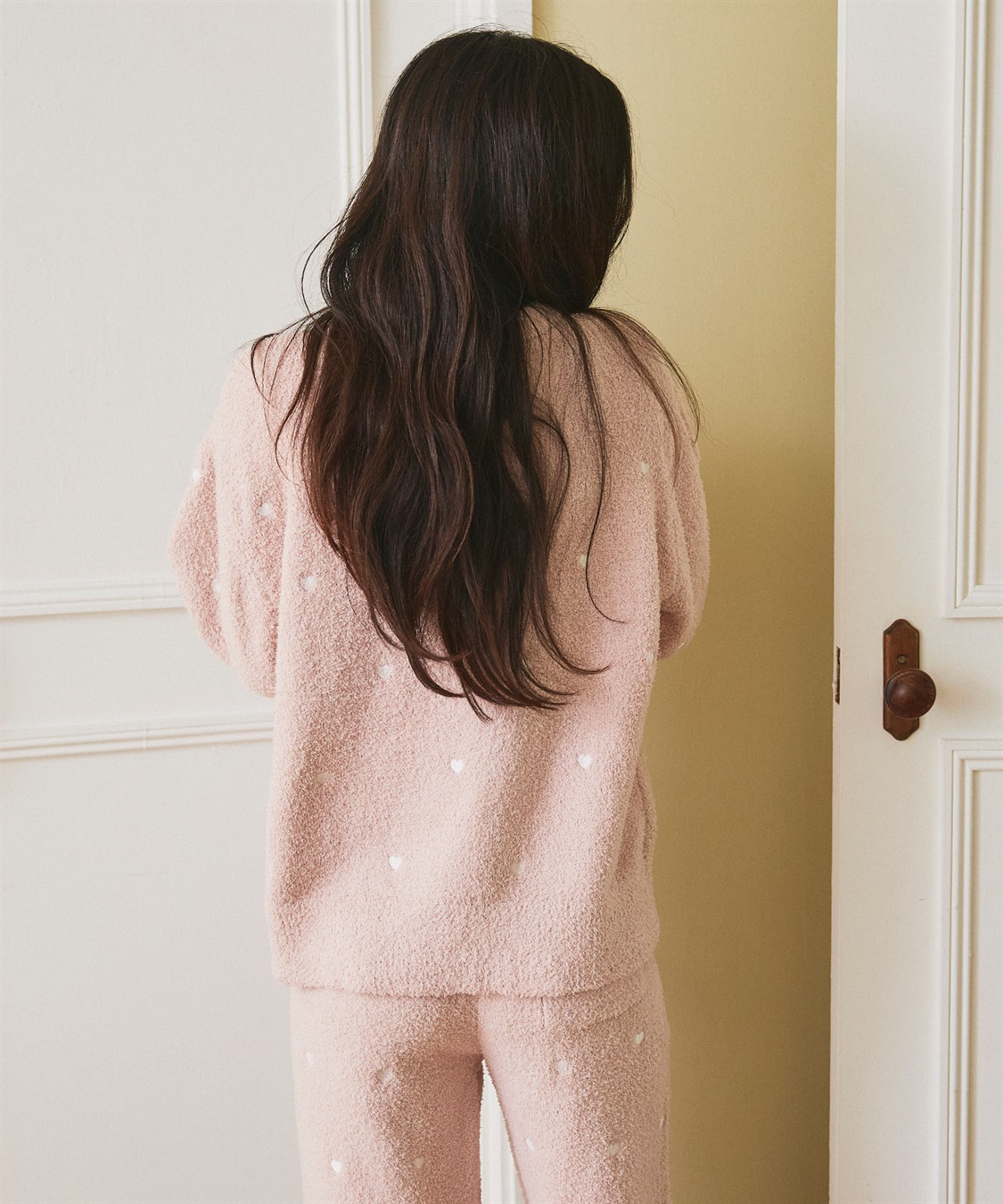 LAFUKU 【LAFUKU/ラフク】もちふわマシュマロニットハートドット刺繍トップス/ルームウェア（上下別売り）_sub_11