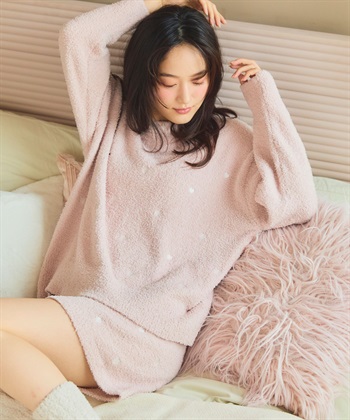 LAFUKU マシュマロニット ハートドット刺繍プルオーバー ルームウェア【LAFUKU/ラフク】※パンツ別売り_subthumb_11