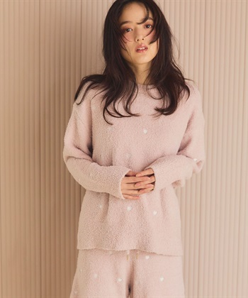 LAFUKU マシュマロニット ハートドット刺繍プルオーバー ルームウェア【LAFUKU/ラフク】※パンツ別売り_subthumb_13