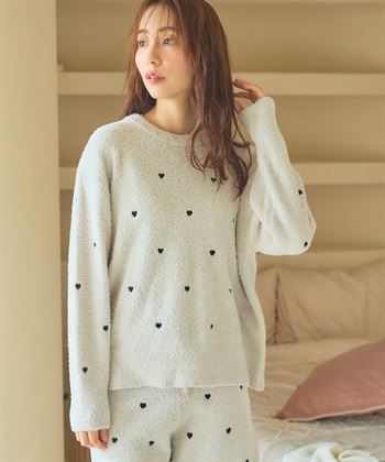 LAFUKU マシュマロニット ハートドット刺繍プルオーバー ルームウェア【LAFUKU/ラフク】※パンツ別売り_subthumb_15