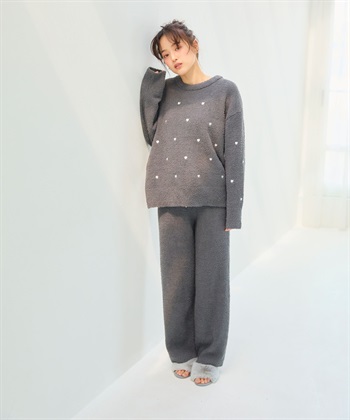 LAFUKU マシュマロニット ハートドット刺繍プルオーバー ルームウェア【LAFUKU/ラフク】※パンツ別売り_subthumb_24
