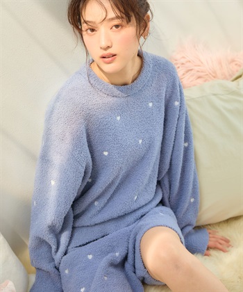 LAFUKU マシュマロニット ハートドット刺繍プルオーバー ルームウェア【LAFUKU/ラフク】※パンツ別売り_subthumb_25