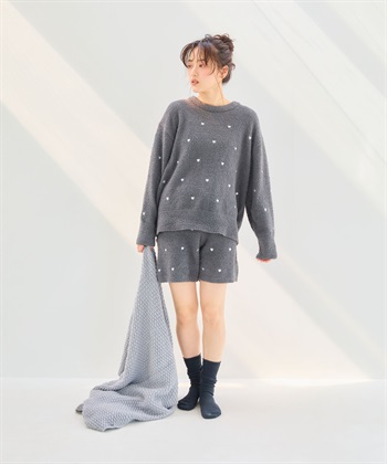 LAFUKU マシュマロニット ハートドット刺繍ショートパンツ ルームウェア【LAFUKU/ルームウェア】※トップス別売り_subthumb_24