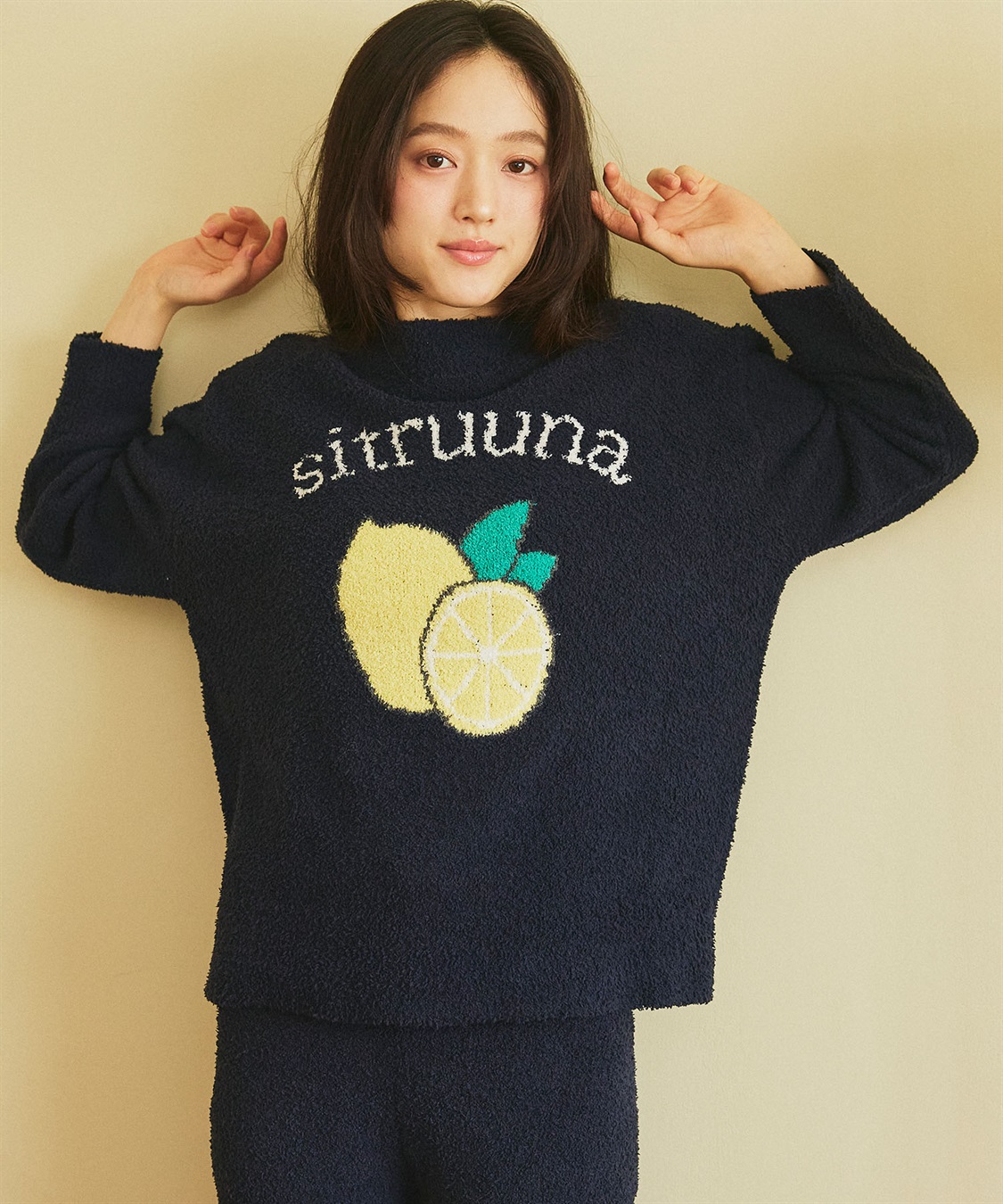 Life Style by cross marche 【LAFUKU/ラフク】もちふわマシュマロニットフルーツ刺繍トップス/ルームウェア◆洗濯可能◆（上下別売り）_sub_3