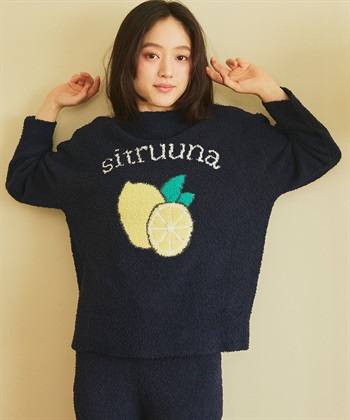 LAFUKU 【LAFUKU/ラフク】もちふわマシュマロニットフルーツ刺繍トップス/ルームウェア◆洗濯可能◆（上下別売り）_subthumb_3