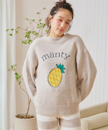 LAFUKU 【LAFUKU/ラフク】もちふわマシュマロニットフルーツ刺繍トップス/ルームウェア◆洗濯可能◆（上下別売り）_subthumb_4