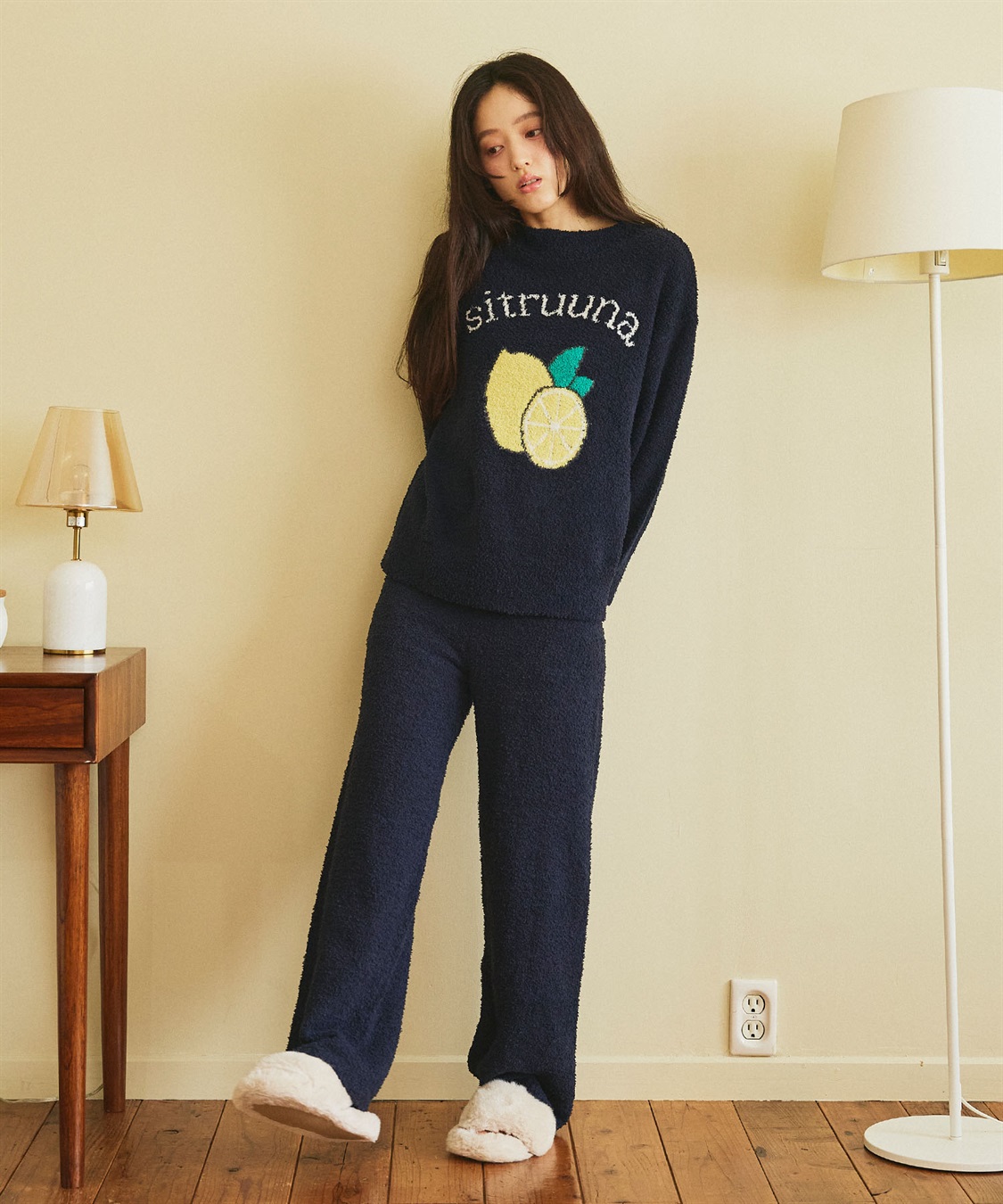 Life Style by cross marche 【LAFUKU/ラフク】もちふわマシュマロニットフルーツ刺繍トップス/ルームウェア◆洗濯可能◆（上下別売り）_sub_24