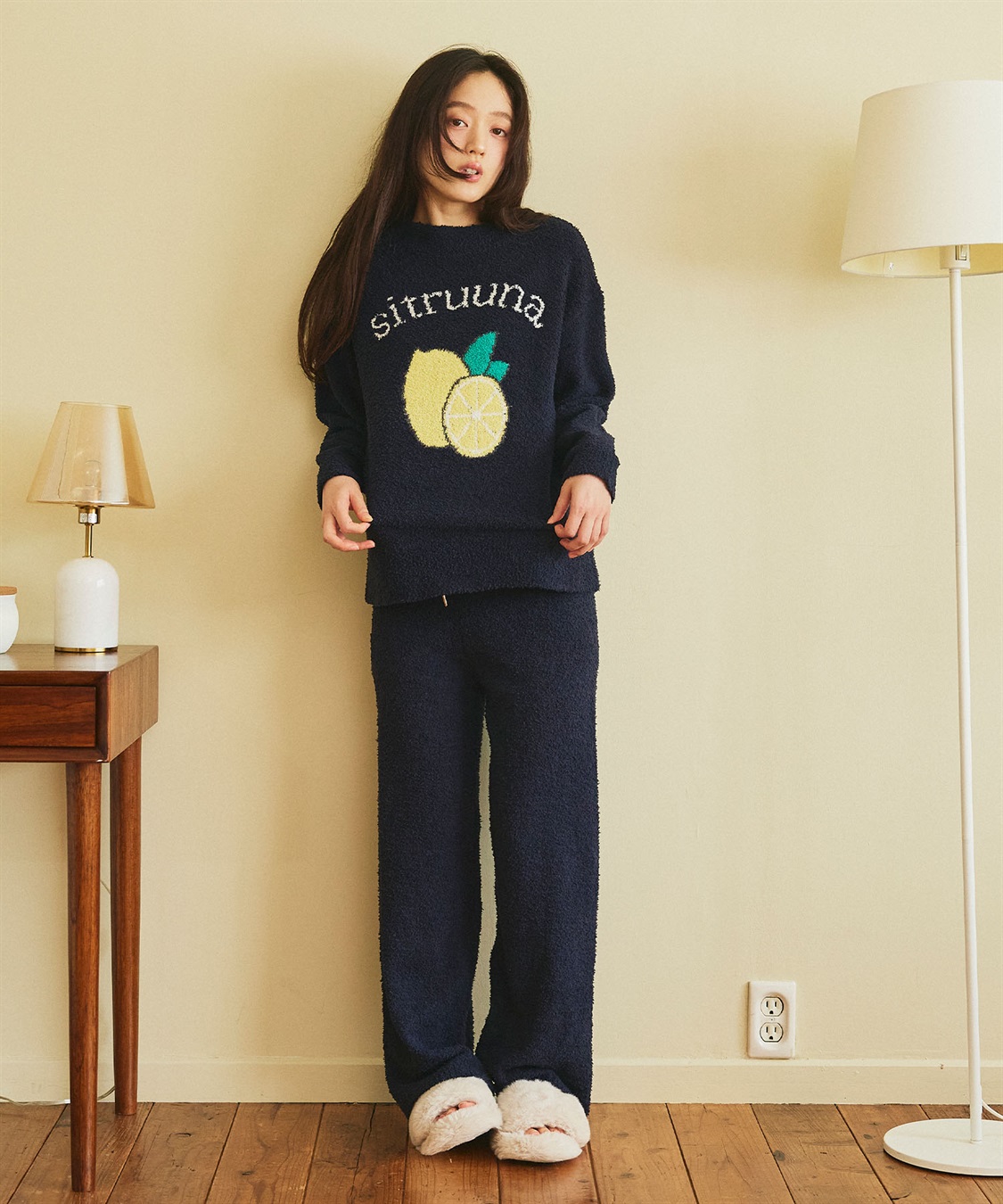 Life Style by cross marche 【LAFUKU/ラフク】もちふわマシュマロニットフルーツ刺繍トップス/ルームウェア◆洗濯可能◆（上下別売り）_sub_25