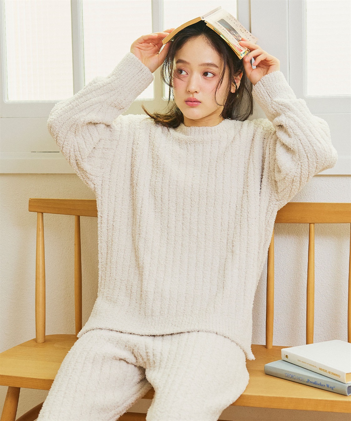 Life Style by cross marche 【LAFUKU/ラフク】腹巻き付きパジャマ パンツ×トップスルームウェアSET（上下セット）◆あったか・温活◆_sub_5