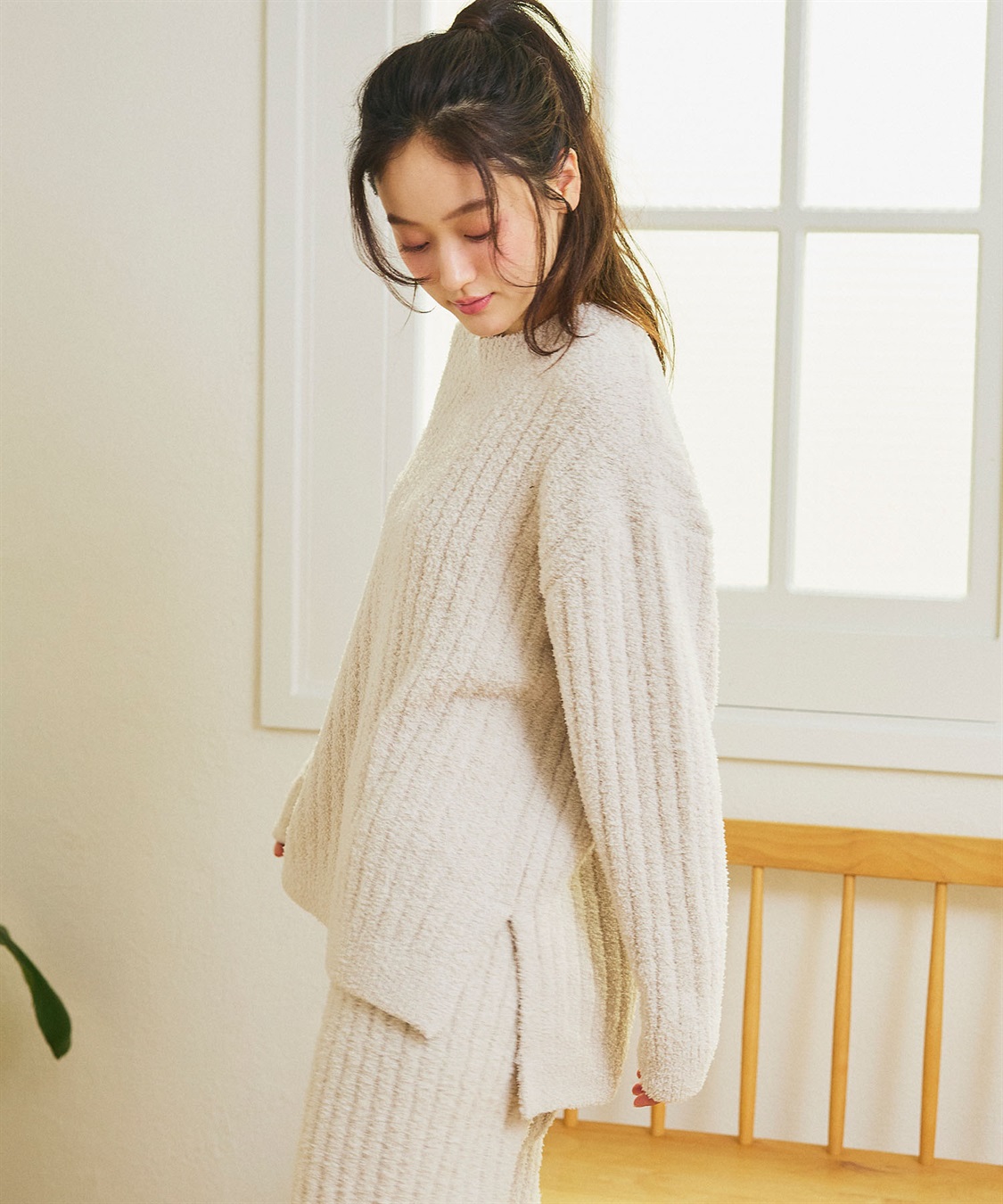 Life Style by cross marche 【LAFUKU/ラフク】腹巻き付きパジャマ パンツ×トップスルームウェアSET（上下セット）◆あったか・温活◆_sub_7