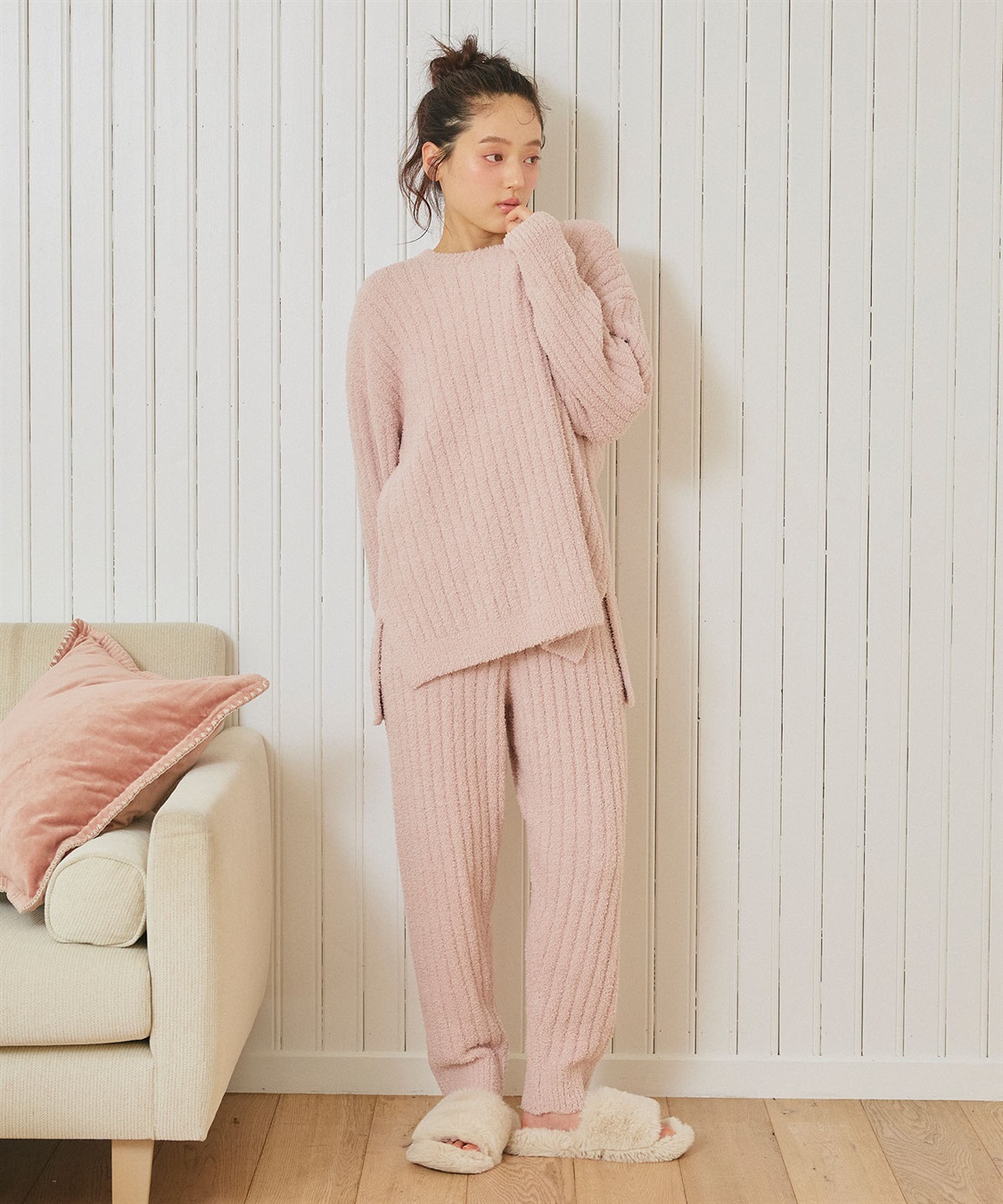 Life Style by cross marche 【LAFUKU/ラフク】腹巻き付きパジャマ パンツ×トップスルームウェアSET（上下セット）◆あったか・温活◆_sub_17