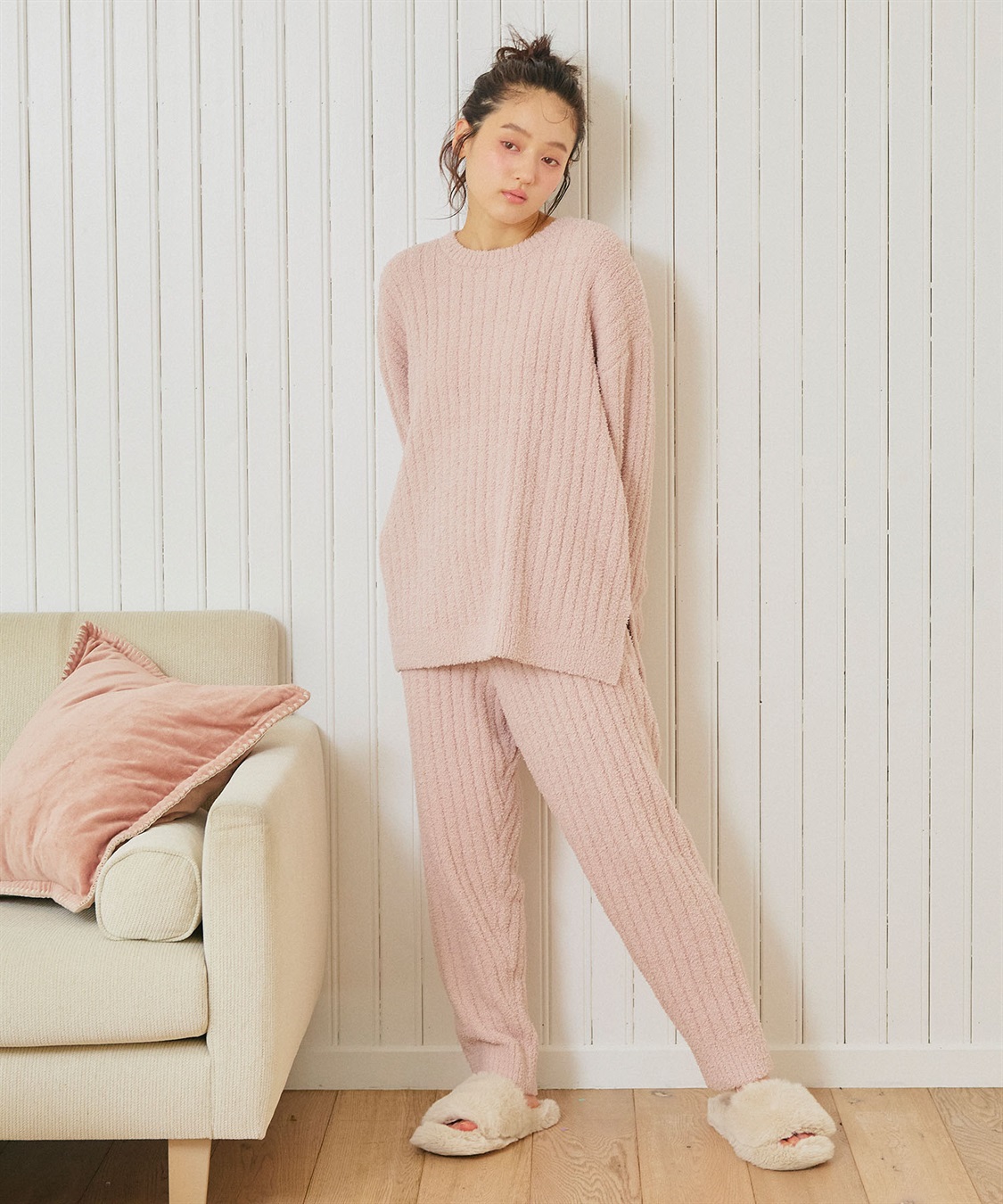 Life Style by cross marche 【LAFUKU/ラフク】腹巻き付きパジャマ パンツ×トップスルームウェアSET（上下セット）◆あったか・温活◆_sub_18